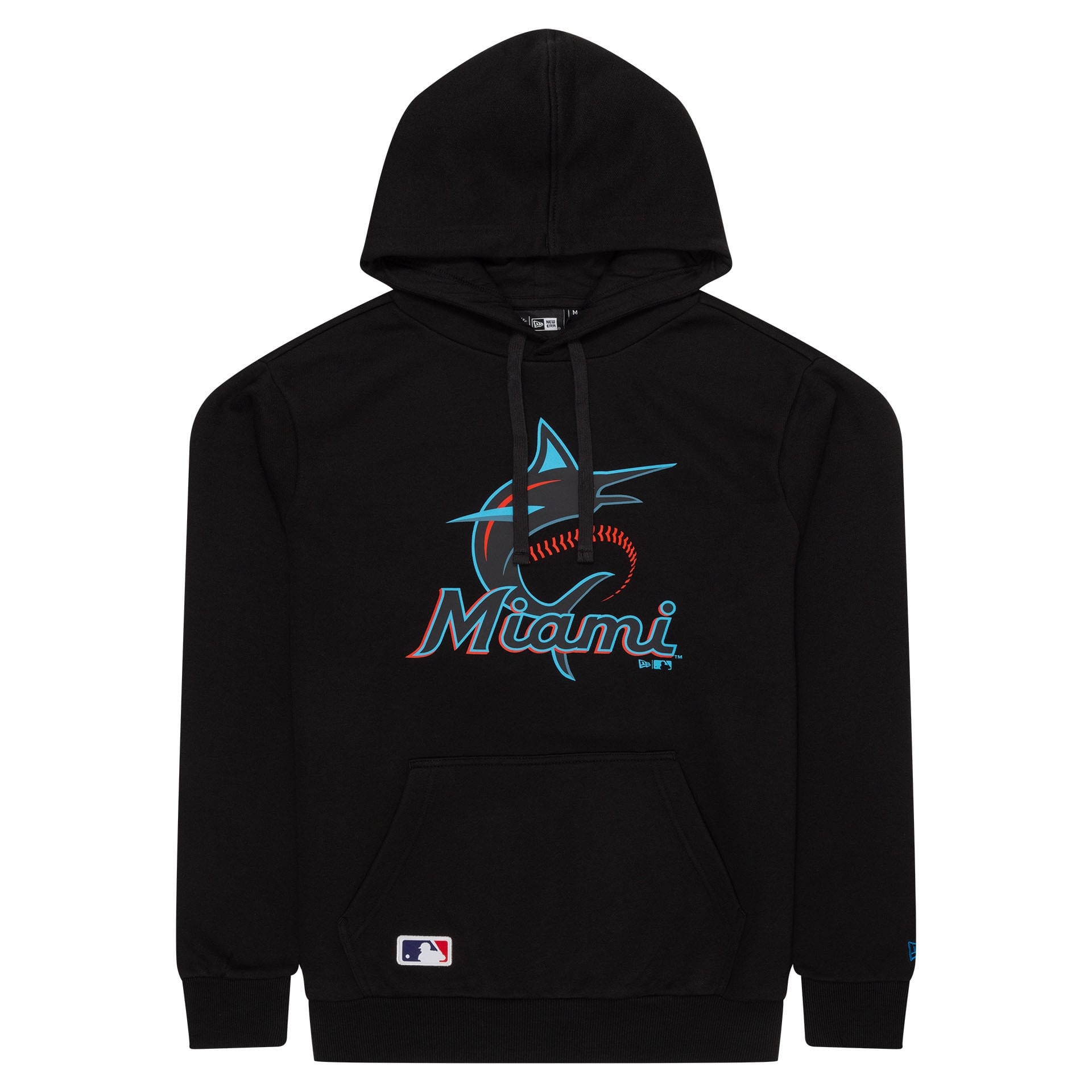 Miami Marlins Team Logo MLB Hoodie Black