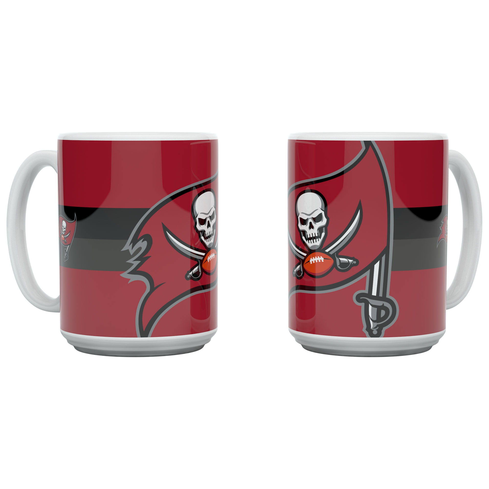 Tampa Bay Buccaneers Triple Logo Jumbo NFL Becher (450 ml)