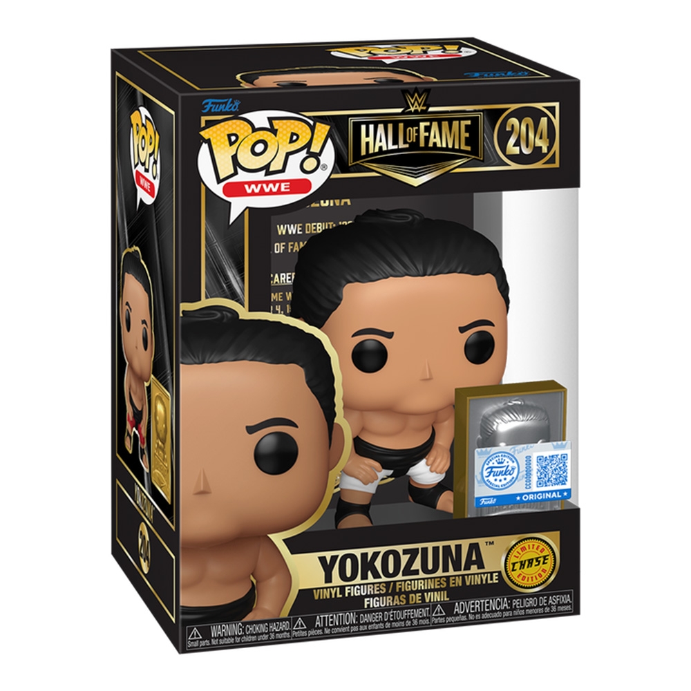 Funko POP! #202 Yokozuna Hall of Fame Plaque Vinyl WWE Legends Figure CHASE
