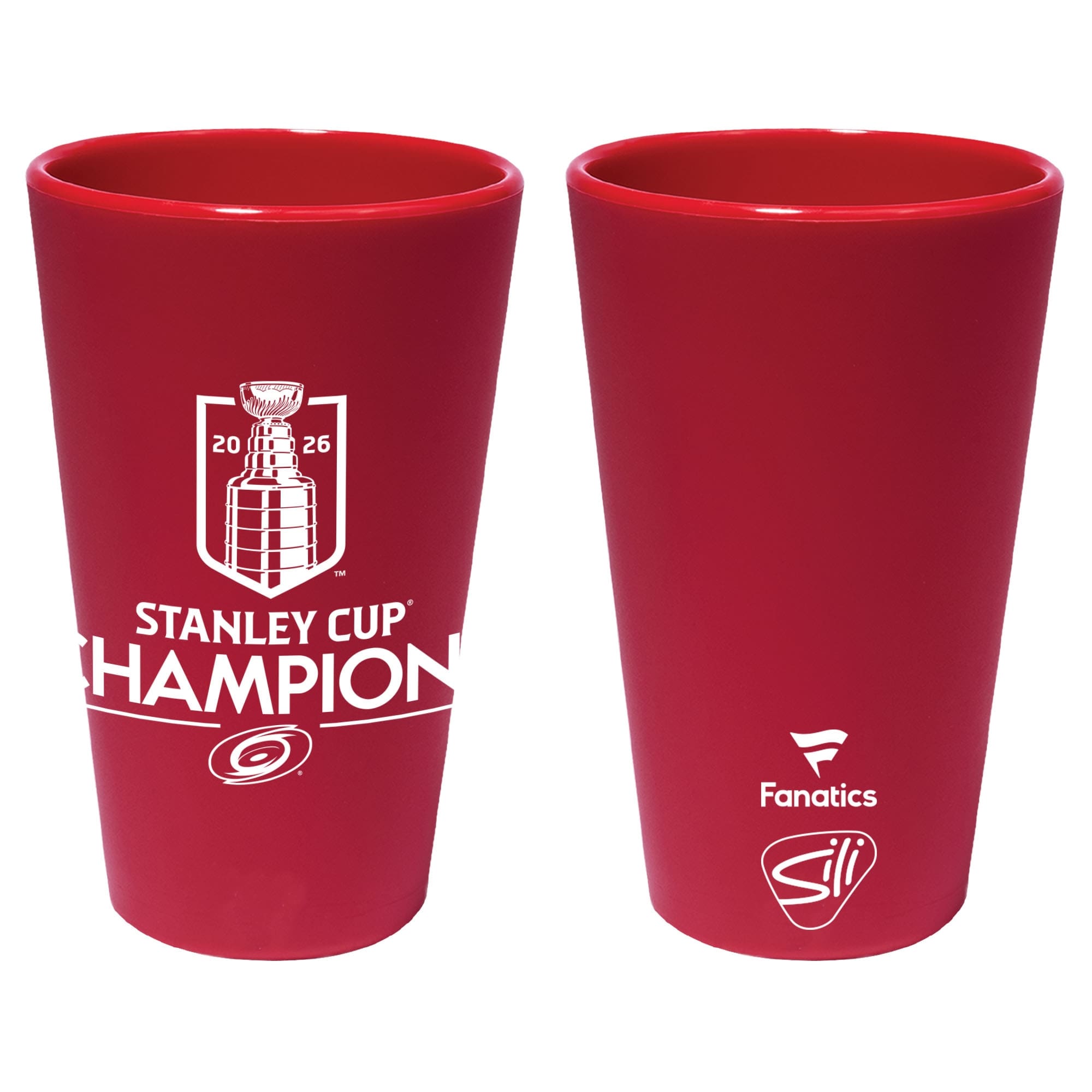 Carolina Hurricanes 2026 Stanley Cup Champions Silicone Pint Glass
