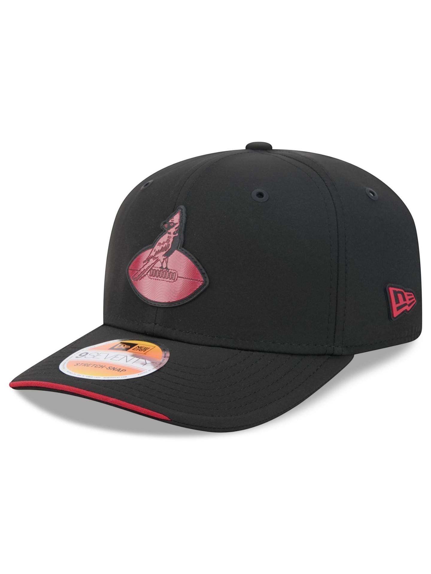 Arizona Cardinals Historic 2026 NFL Sideline 9SEVENTY Stretch-Snap Cap Schwarz