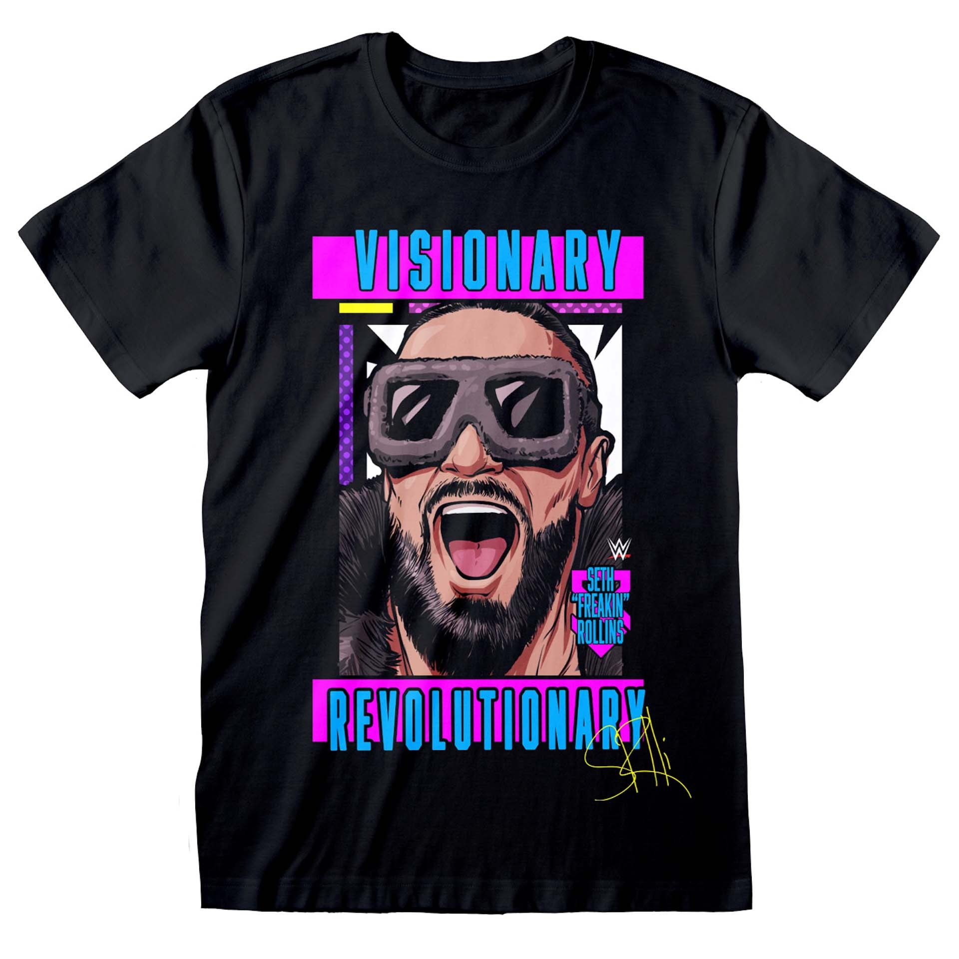 Seth Rollins Visionary Revolutionary WWE T-Shirt Black