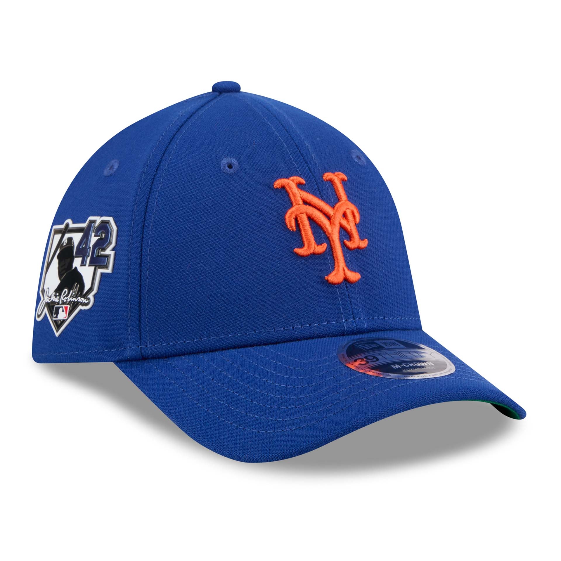 New York Mets 2026 Jackie Robinson Day 39THIRTY M-Crown Flex Cap Blue