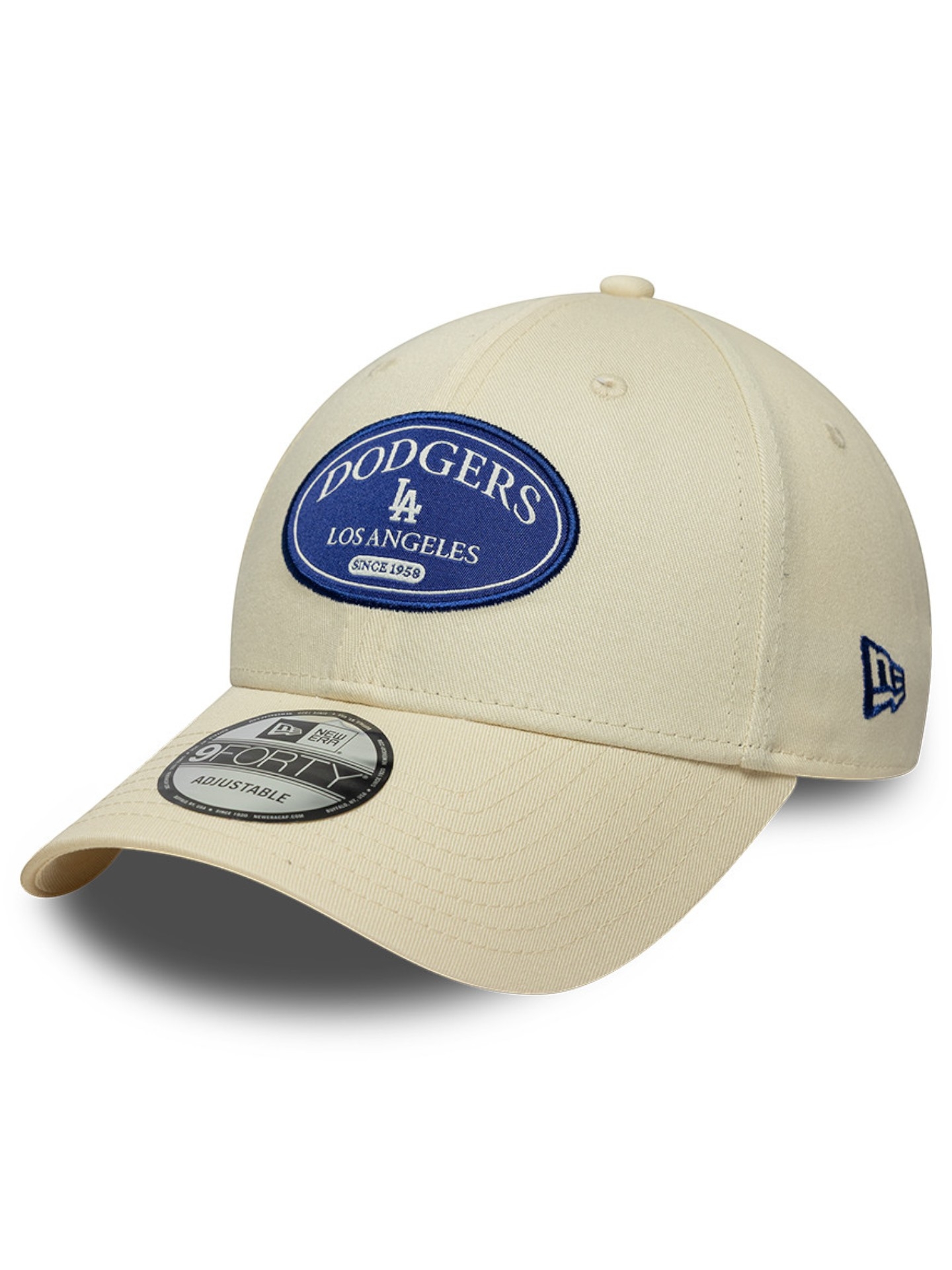 Los Angeles Dodgers Patch 9FORTY Adjustable Cap Cream