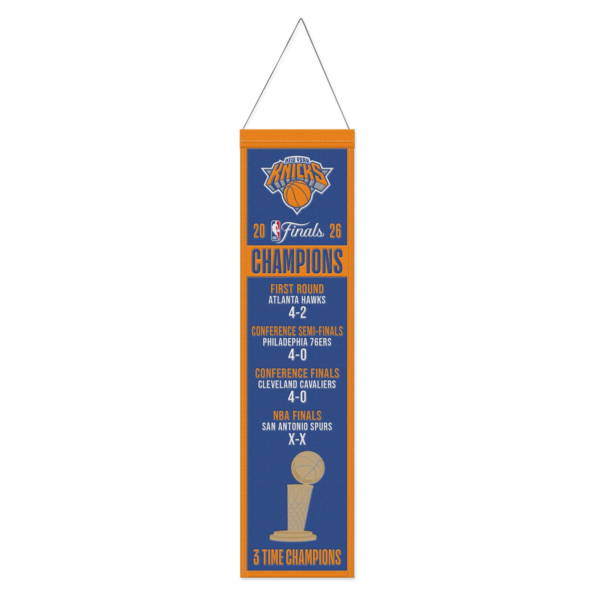 New York Knicks 2026 NBA Wool Banner