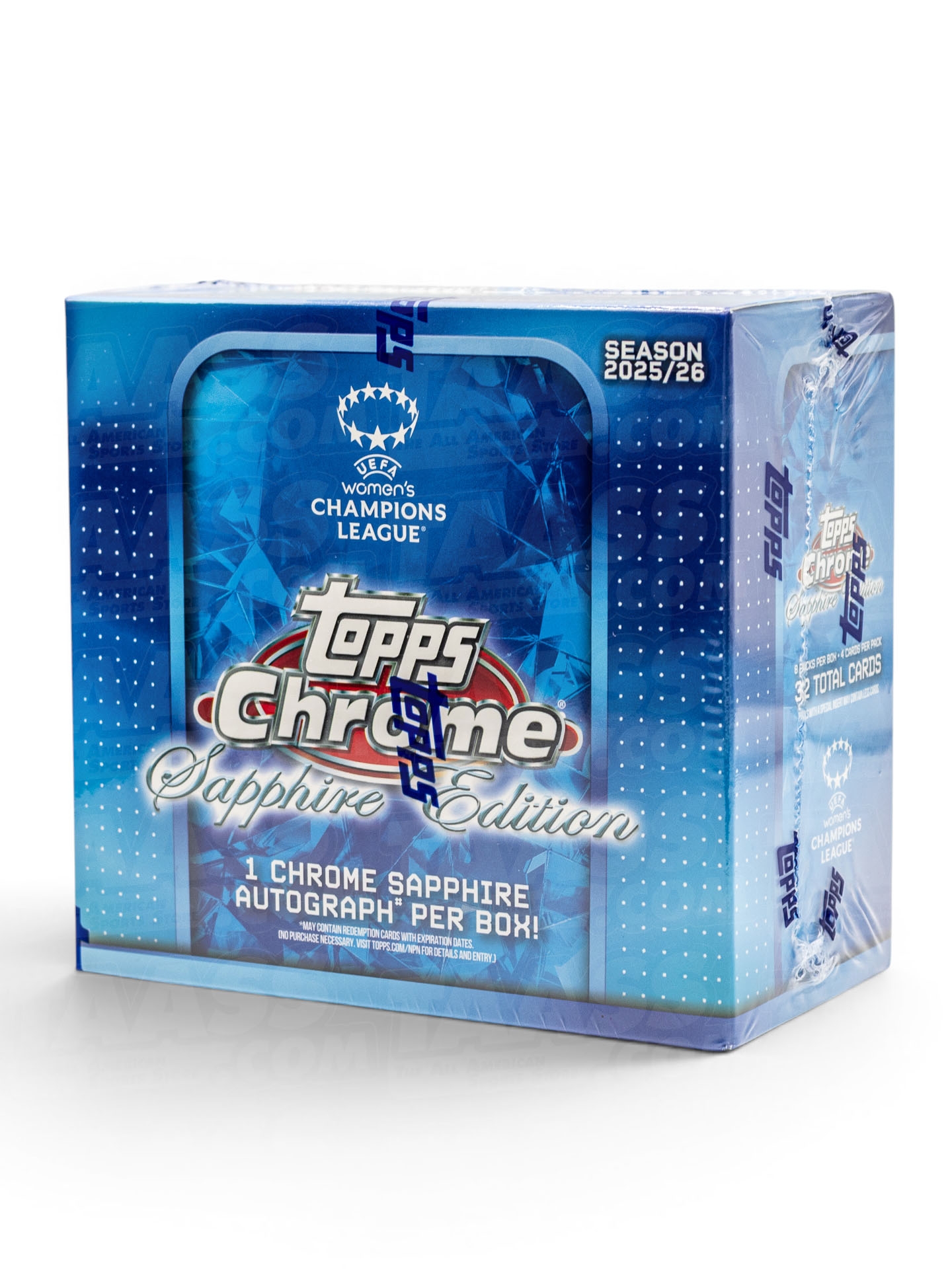 2025/26 Topps Chrome UEFA Women's Champions League Sapphire Edition Hobby Box
