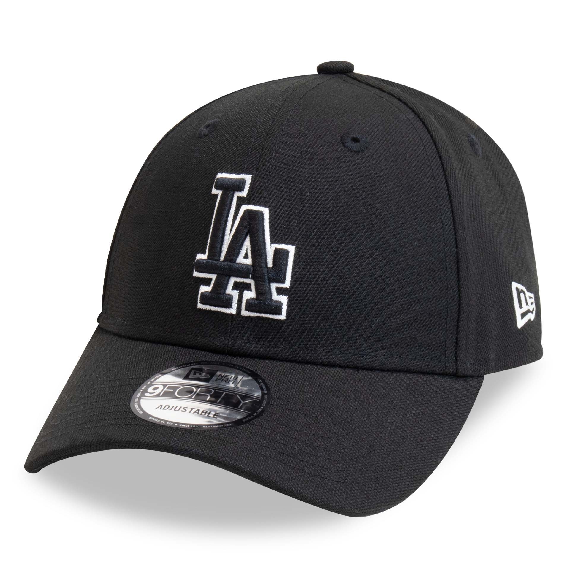 Los Angeles Dodgers Pop Outline 9FORTY MLB Cap Black