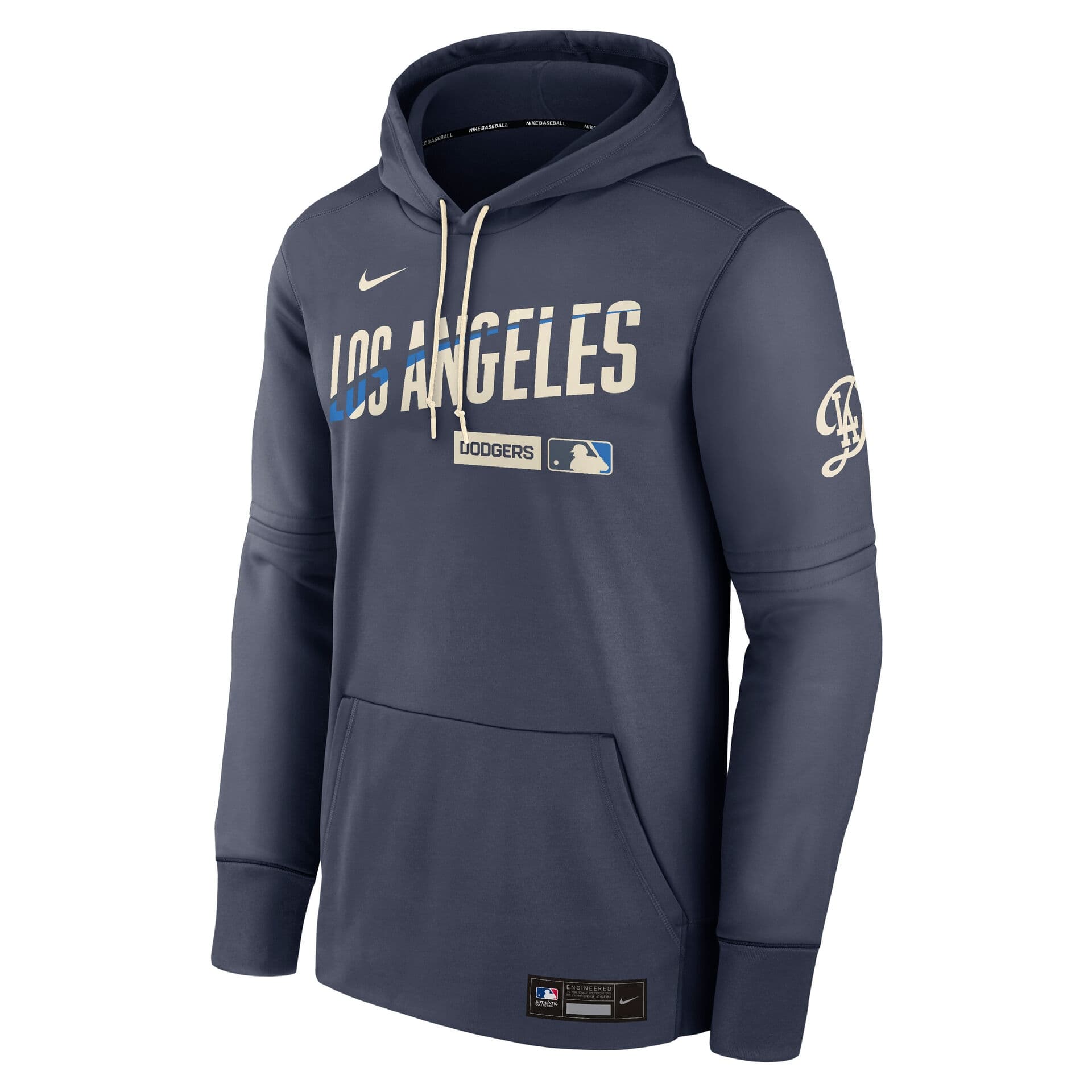 Los Angeles Dodgers City Connect 2026 MLB Authentic Therma Hoodie Navy