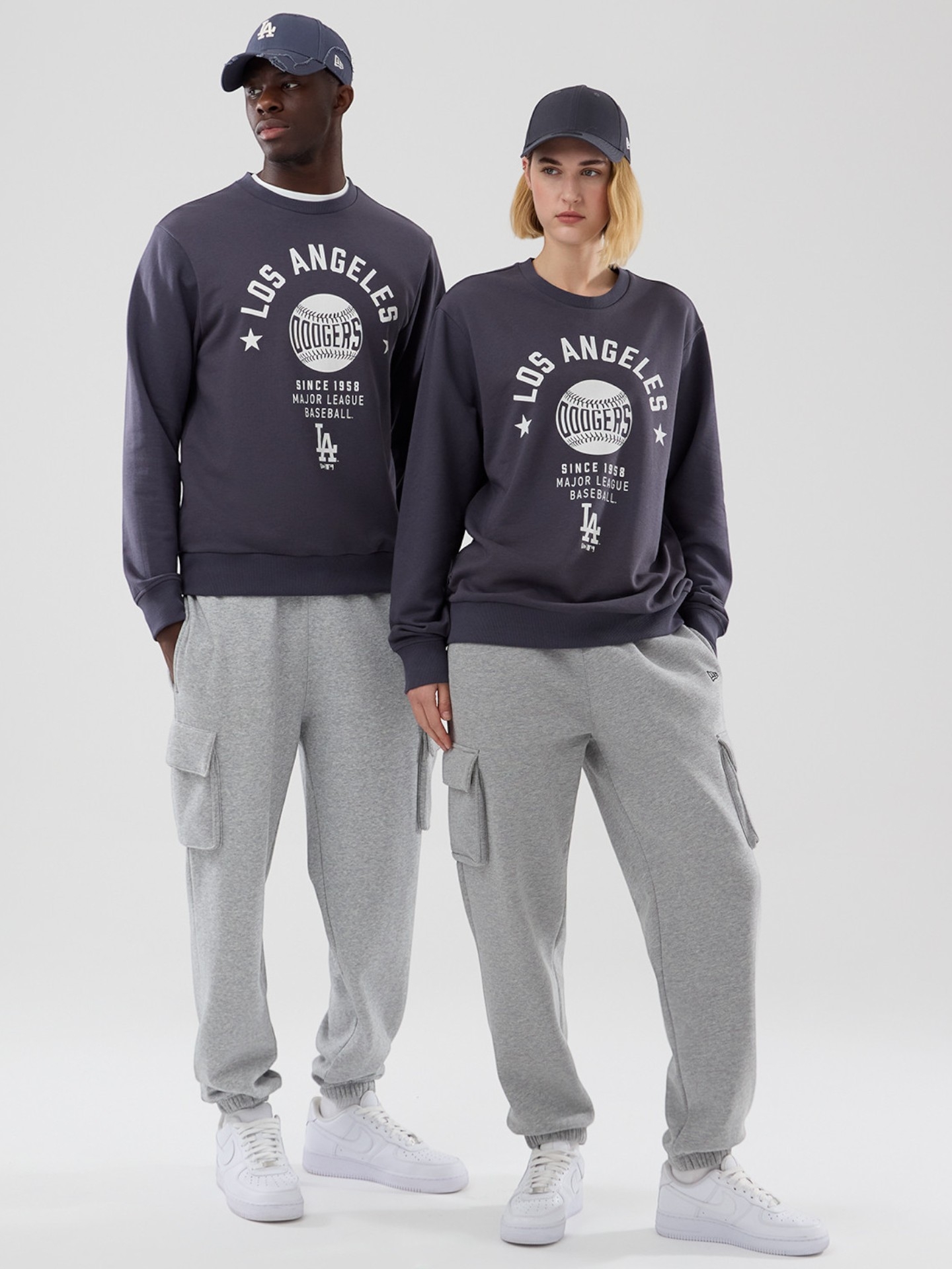 Los Angeles Dodgers Baseball Crewneck MLB Sweatshirt Navy