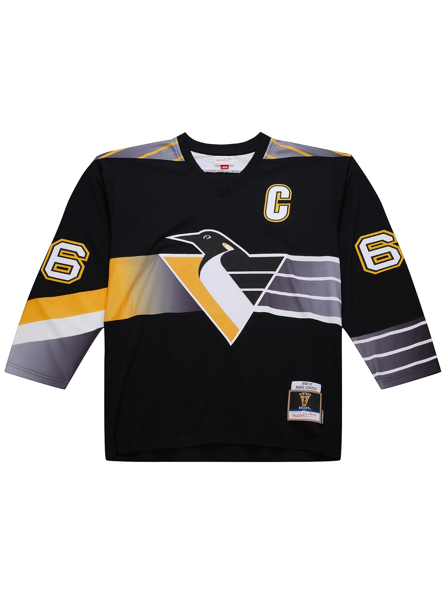 Mario Lemieux #66 Pittsburgh Penguins 1996-97 Premium Power Play NHL Trikot Schwarz