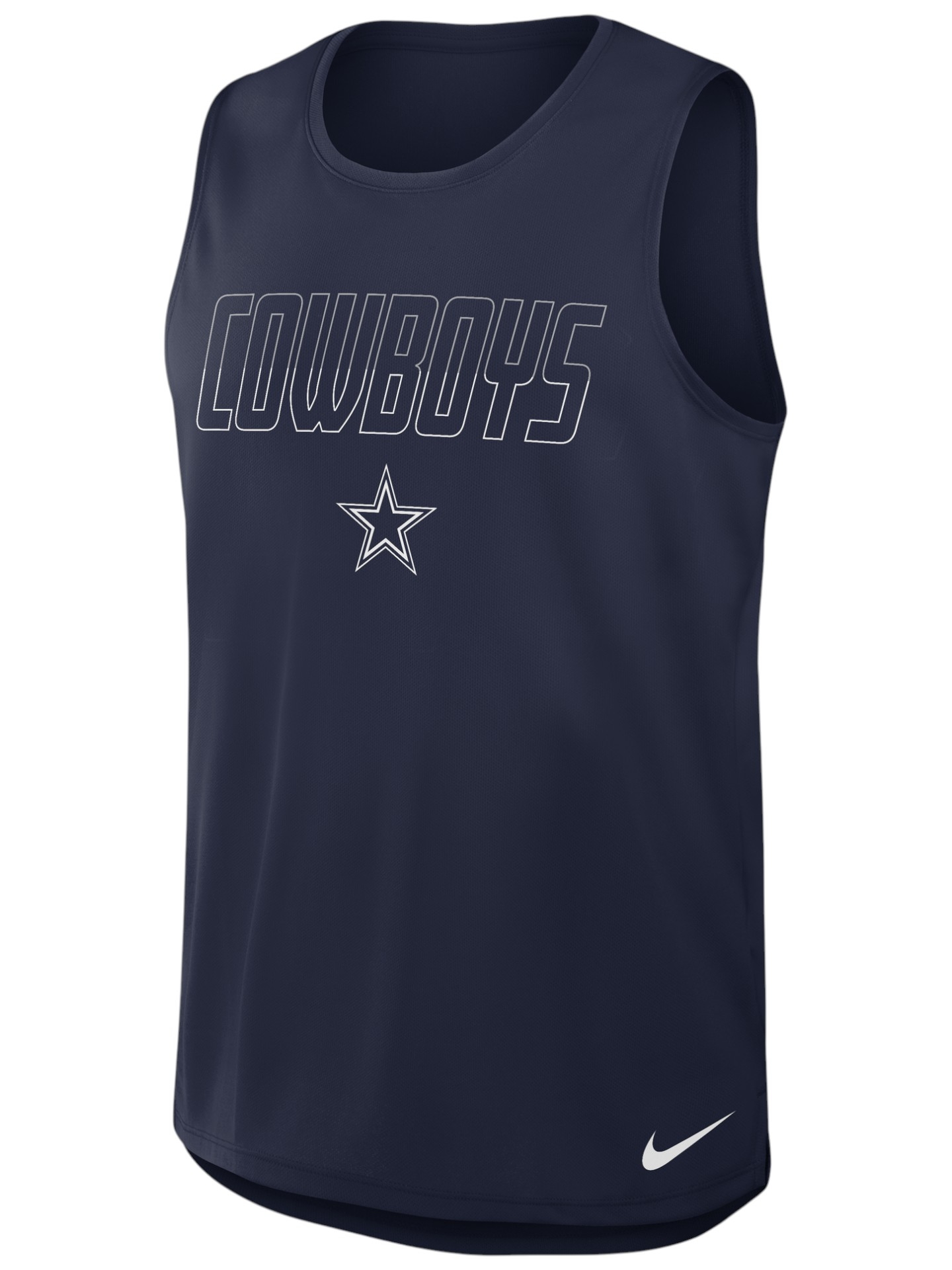Dallas Cowboys Miler Dri-FIT NFL Muscle Tank Top Navy