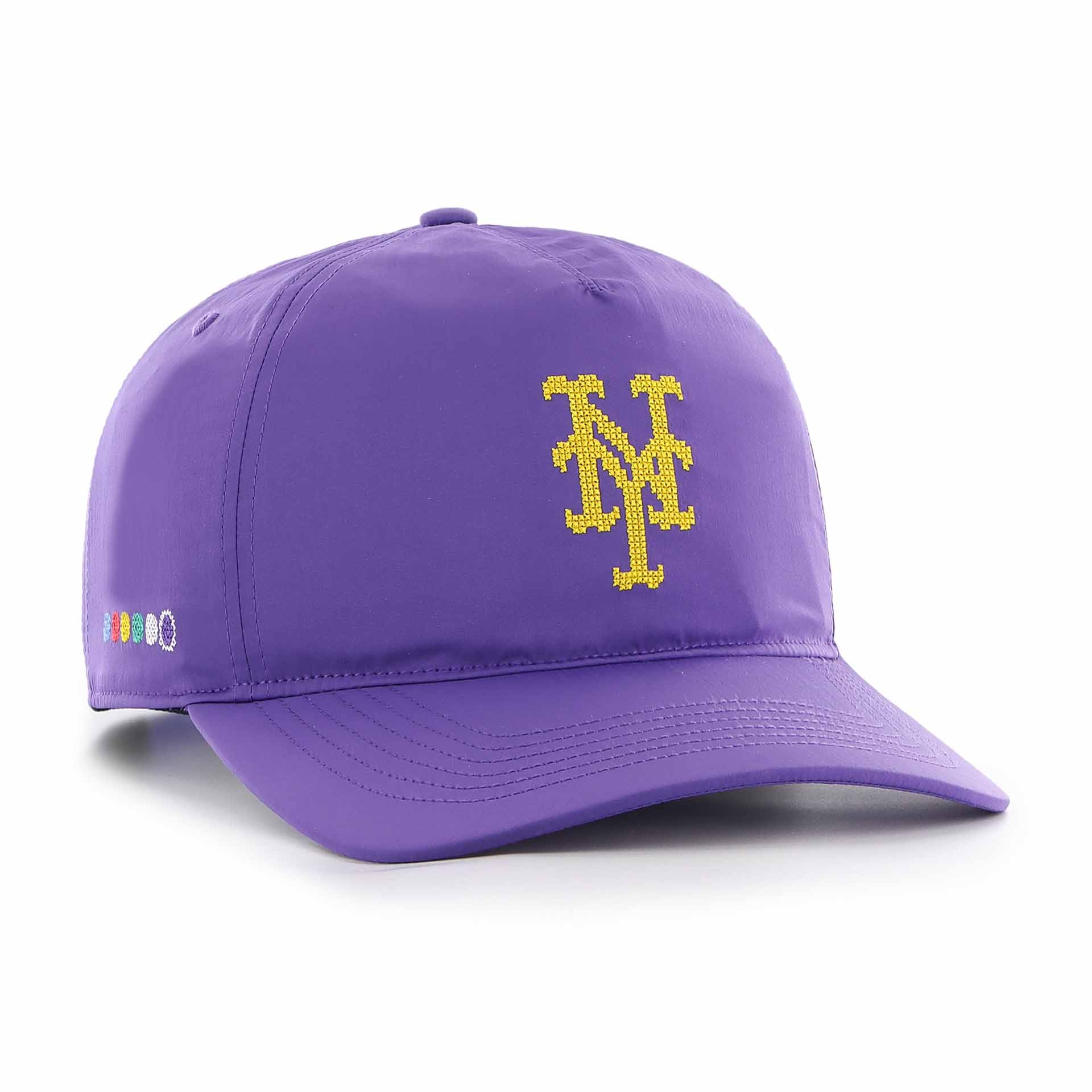 New York Mets Eight Bit Hero Hitch '47 Adjustable MLB Cap Lila