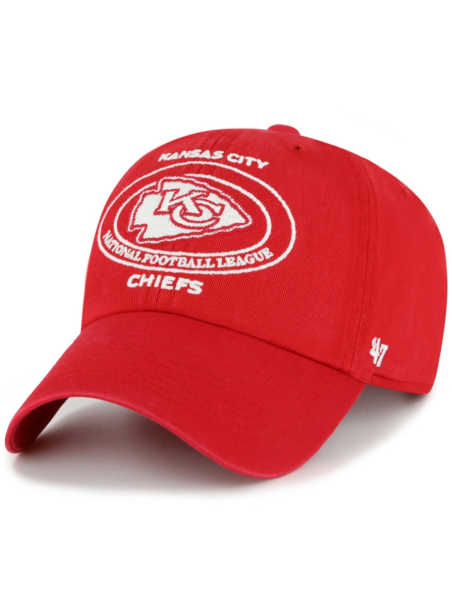 Kansas City Chiefs Circle Tone Clean Up Adjustable NFL Cap Rot