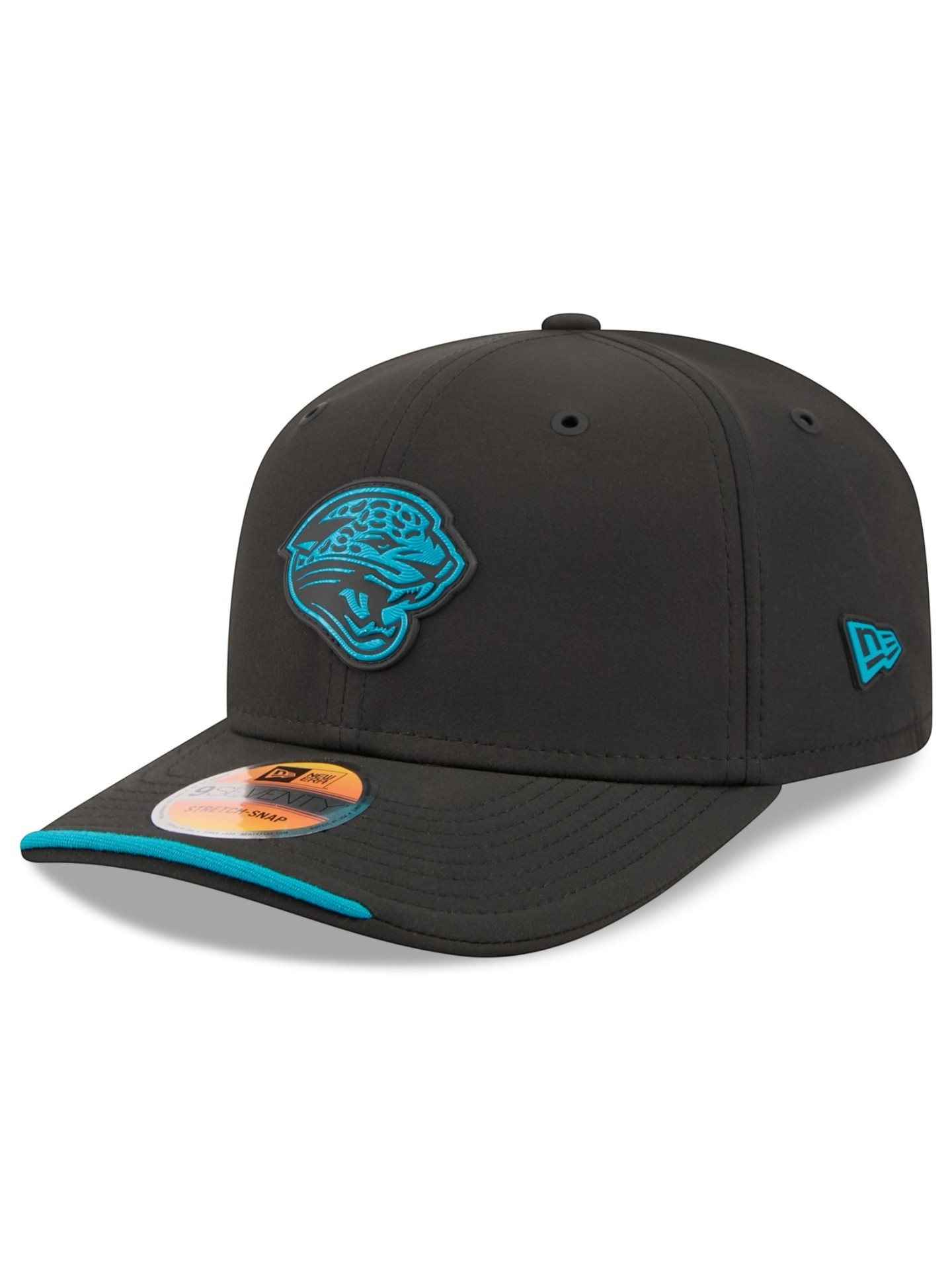 Jacksonville Jaguars 2026 NFL Sideline 9SEVENTY Stretch-Snap Cap Schwarz