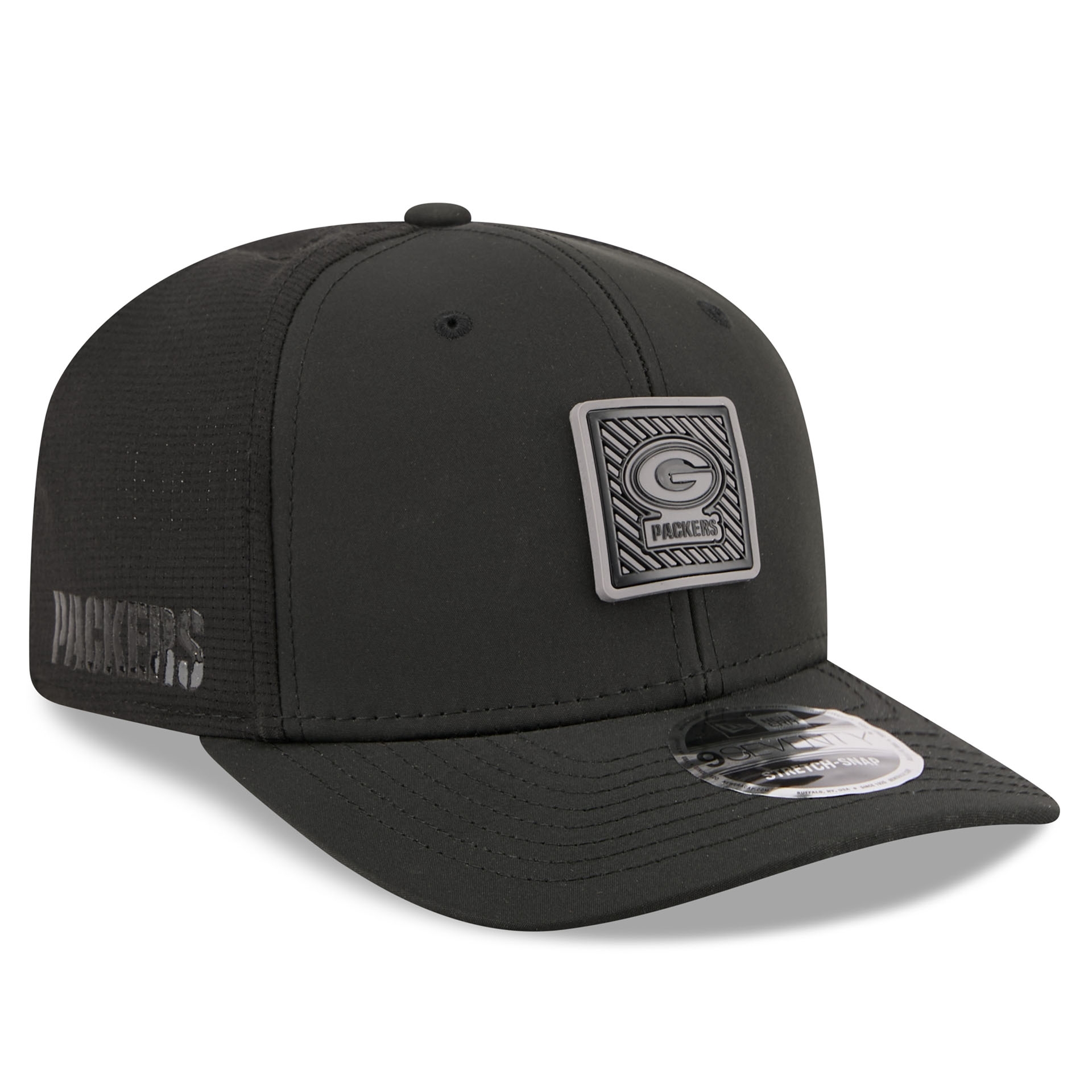 Green Bay Packers Black 2026 NFL Training Camp 9SEVENTY Stretch-Snap Cap Schwarz