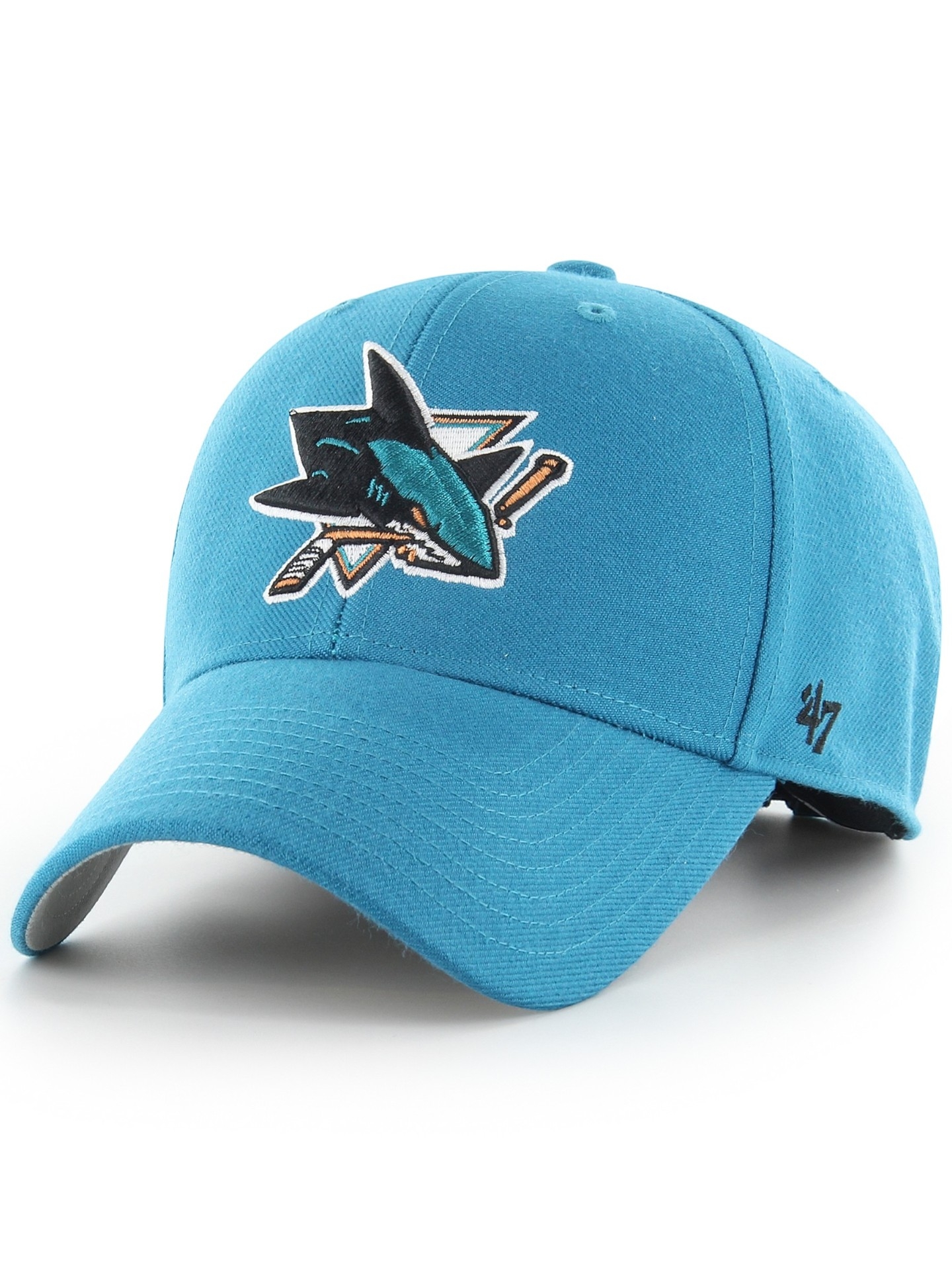 San Jose Sharks '47 MVP Adjustable NHL Cap Türkis