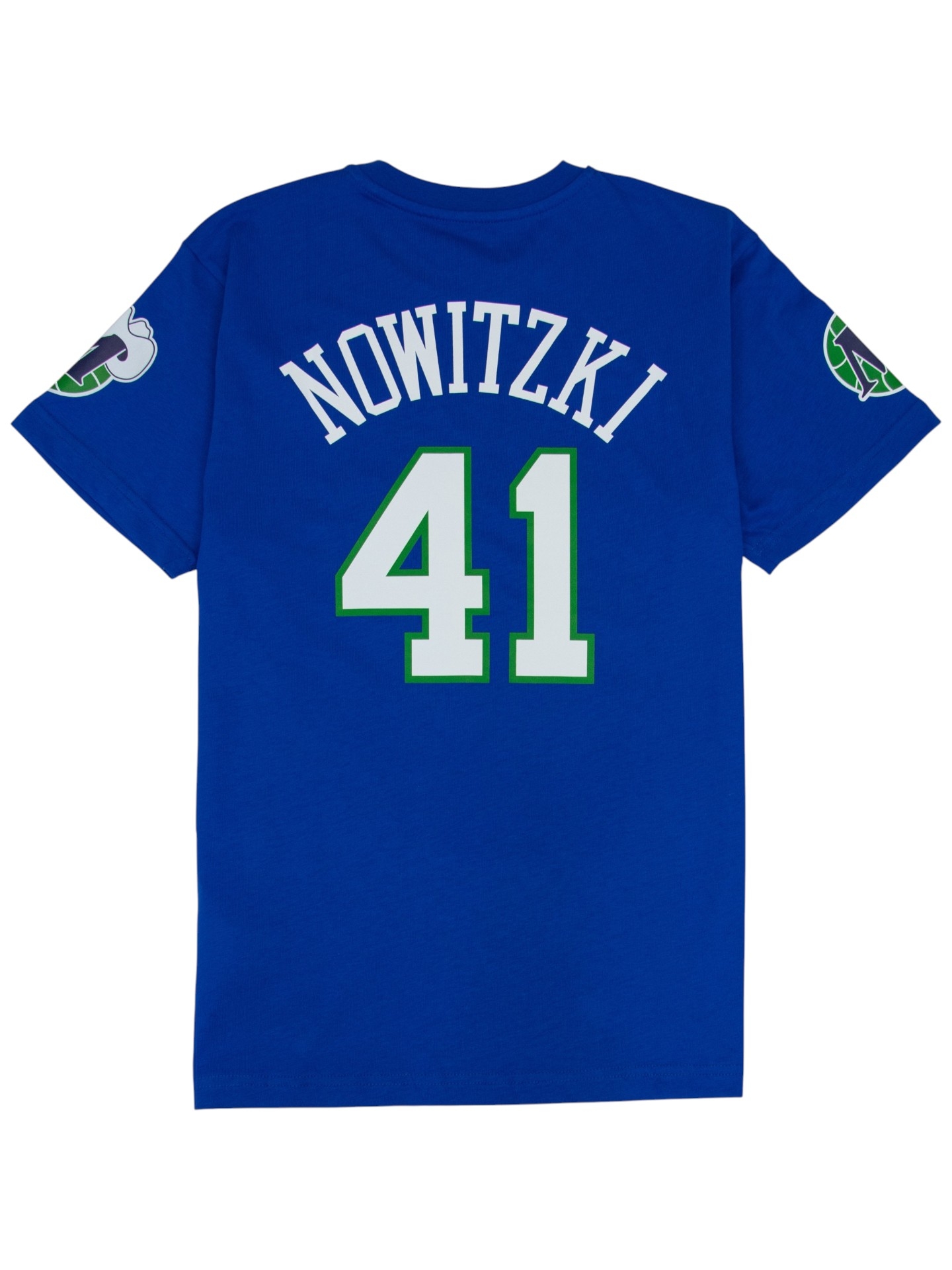 Dirk Nowitzki #41 Dallas Mavericks Wordmark NBA T-Shirt Blau