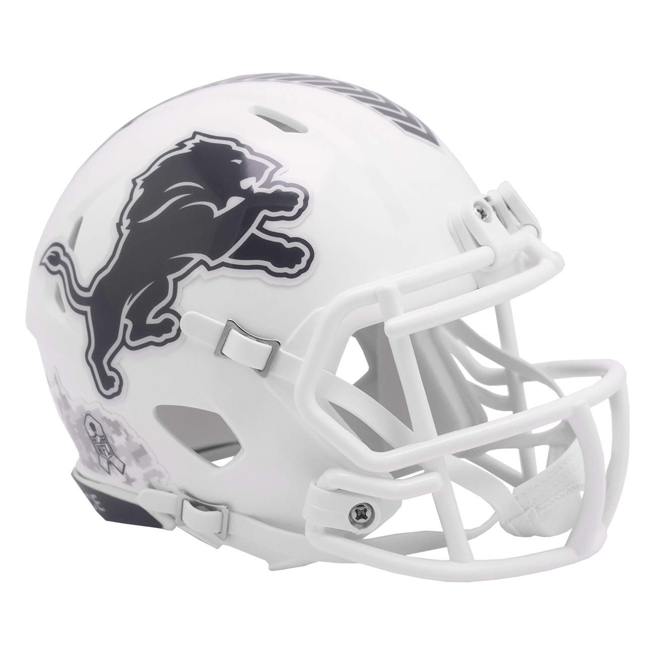 detroit lions mini football helmets Riddell Speed Helmet Green Gridiron, Inc a shelf Detroit Lions 2024 Salute to
