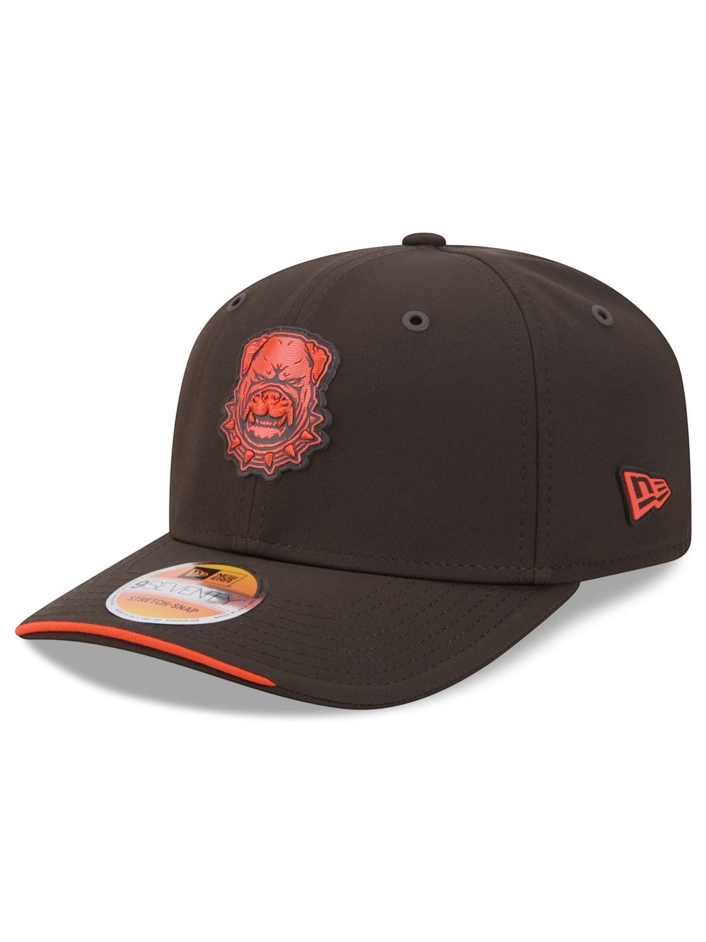 Cleveland Browns "DOG" 2026 NFL Sideline 9SEVENTY Stretch-Snap Cap Braun