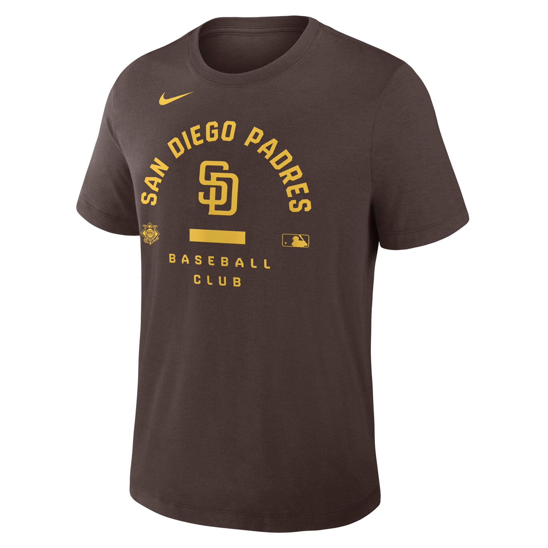 San Diego Padres Early Work 2026 MLB Authentic Tri-Blend T-Shirt Braun
