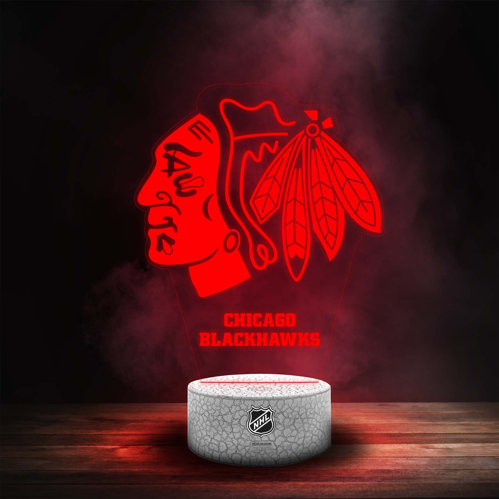 Chicago Blackhawks NHL Team Logo LED Sign