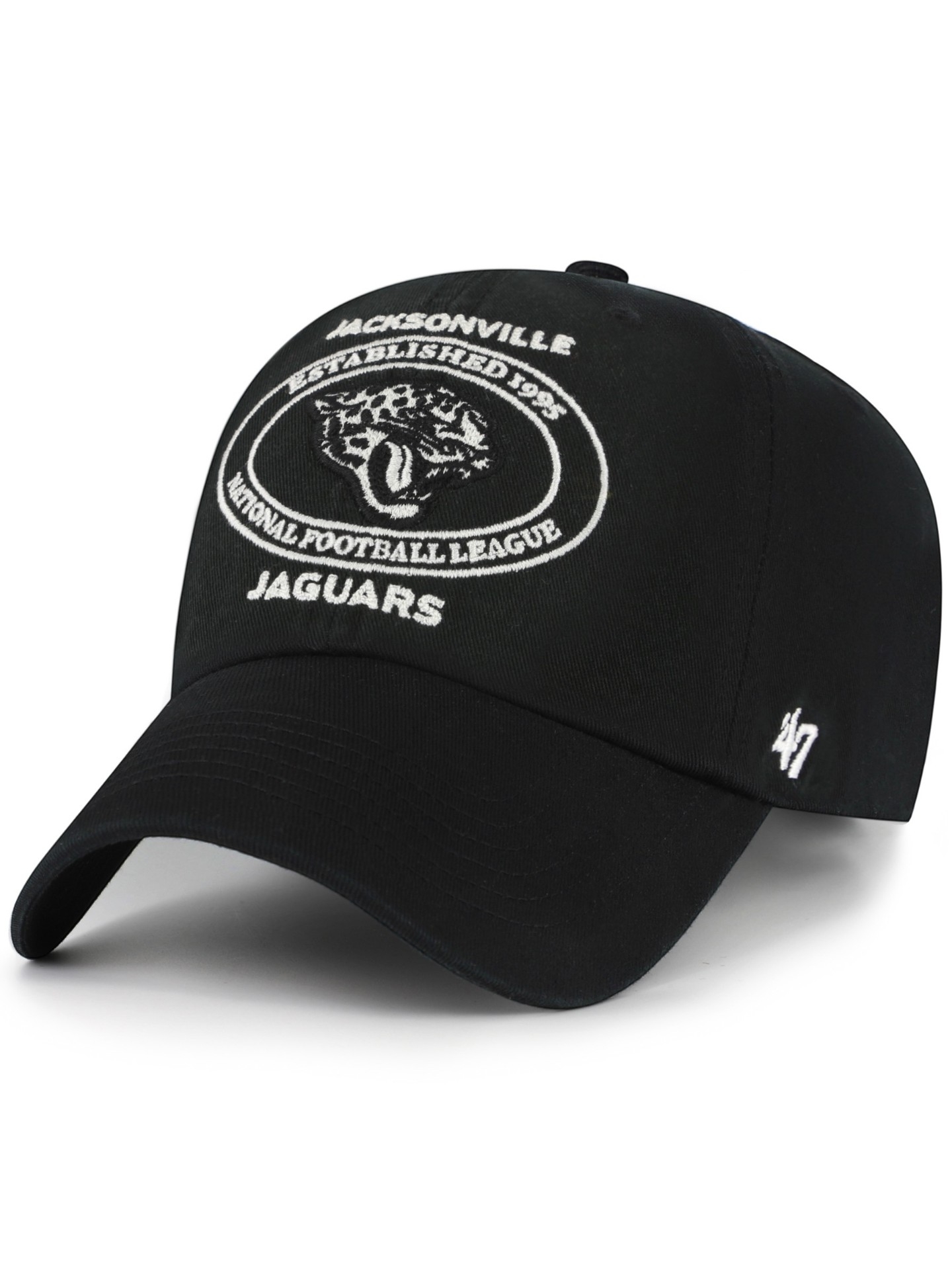 Jacksonville Jaguars Circle Tone Clean Up Adjustable NFL Cap Schwarz