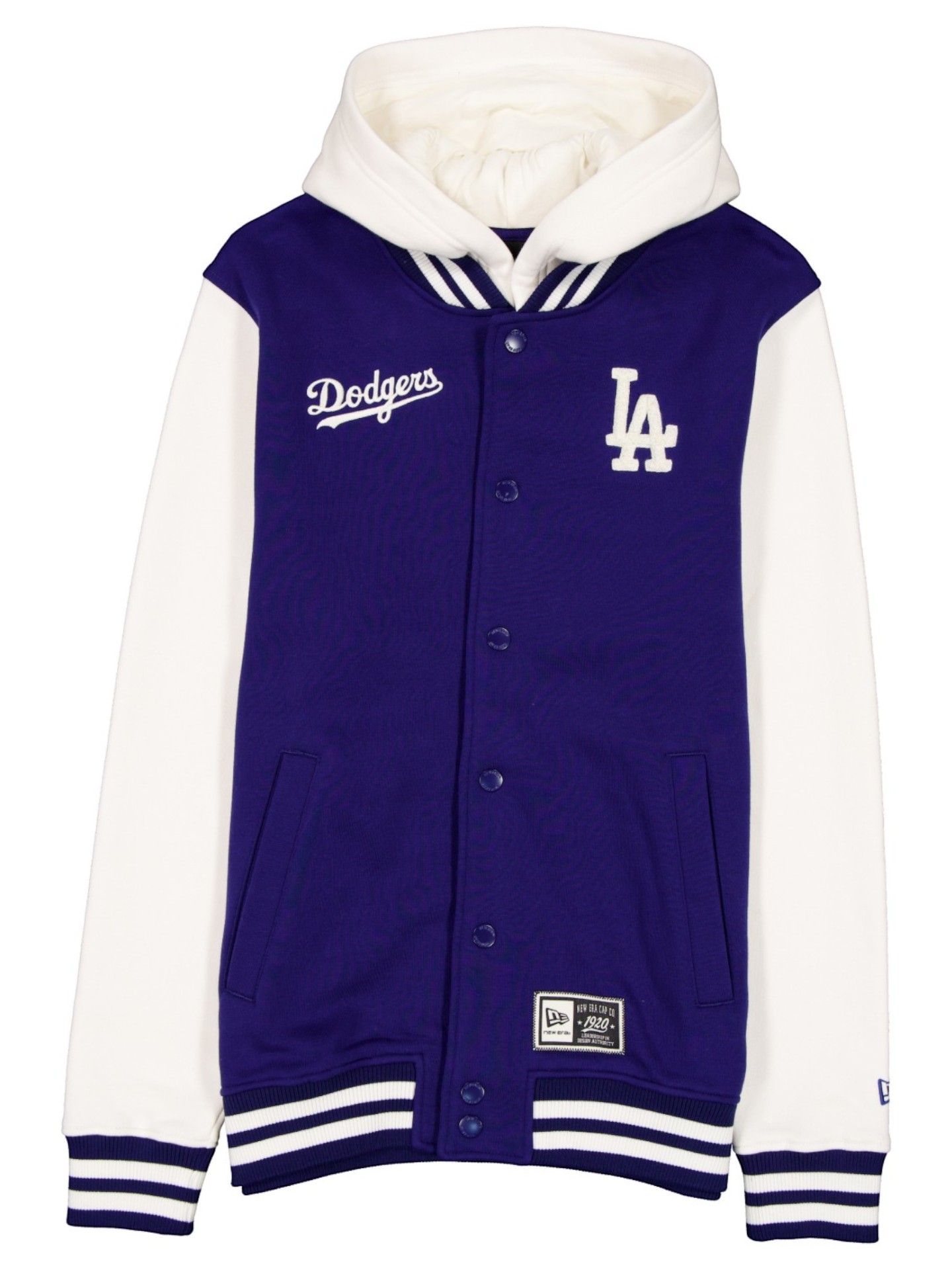 Los Angeles Dodgers Letterman Hooded MLB Jacke Blau