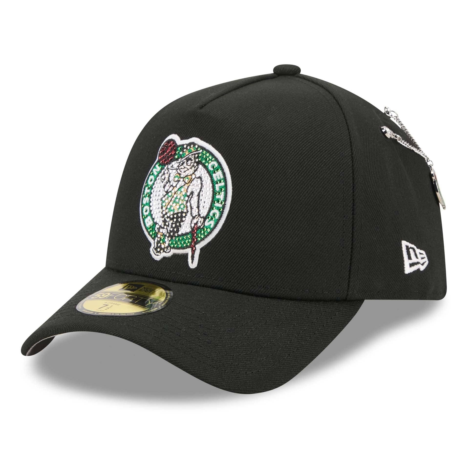 Boston Celtics 2026 NBA Draft On-Stage Crystal 59FORTY A-Frame Fitted Cap Black