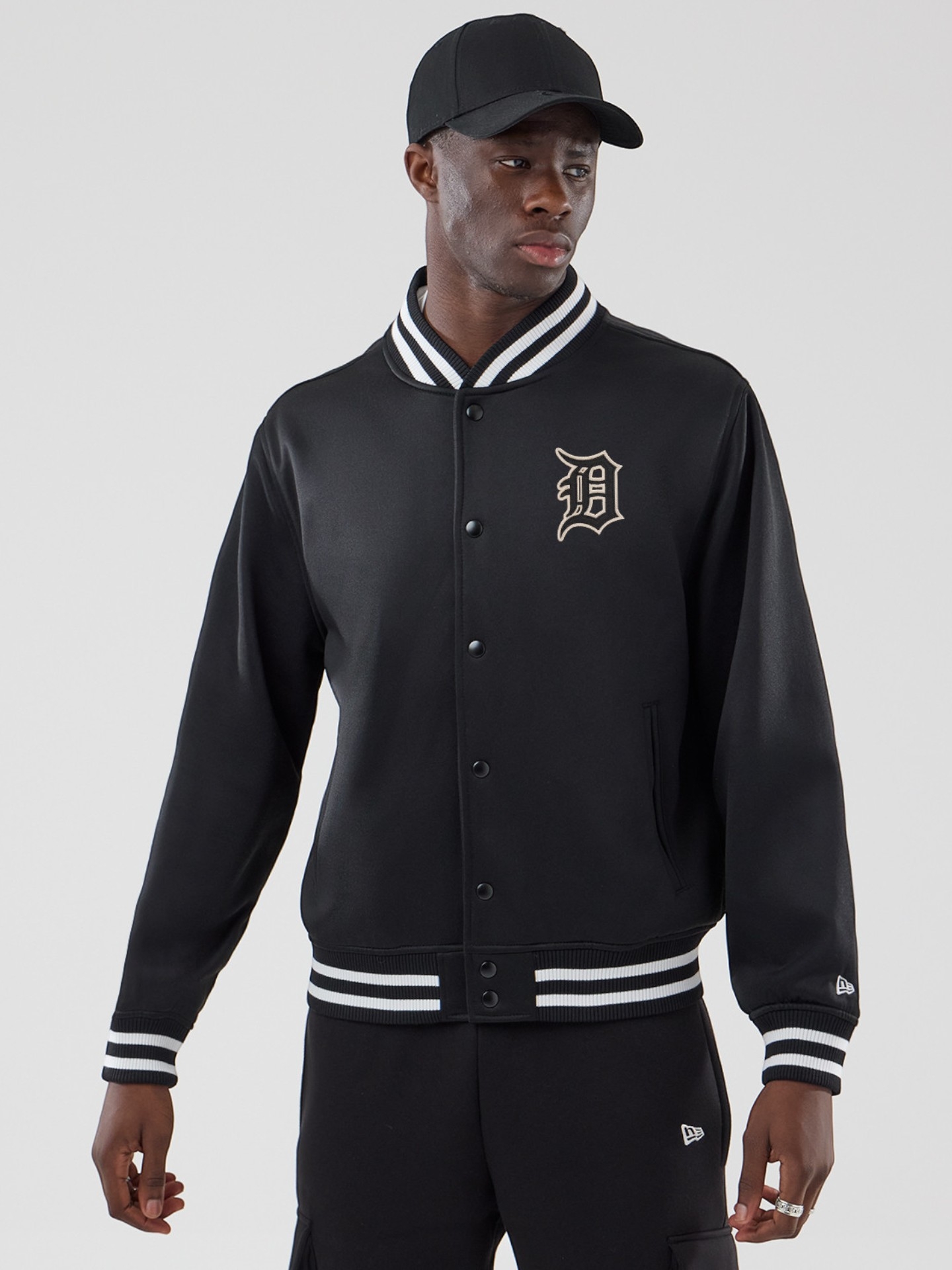 Detroit Tigers Varsity Jersey Bomber MLB Jacket Black