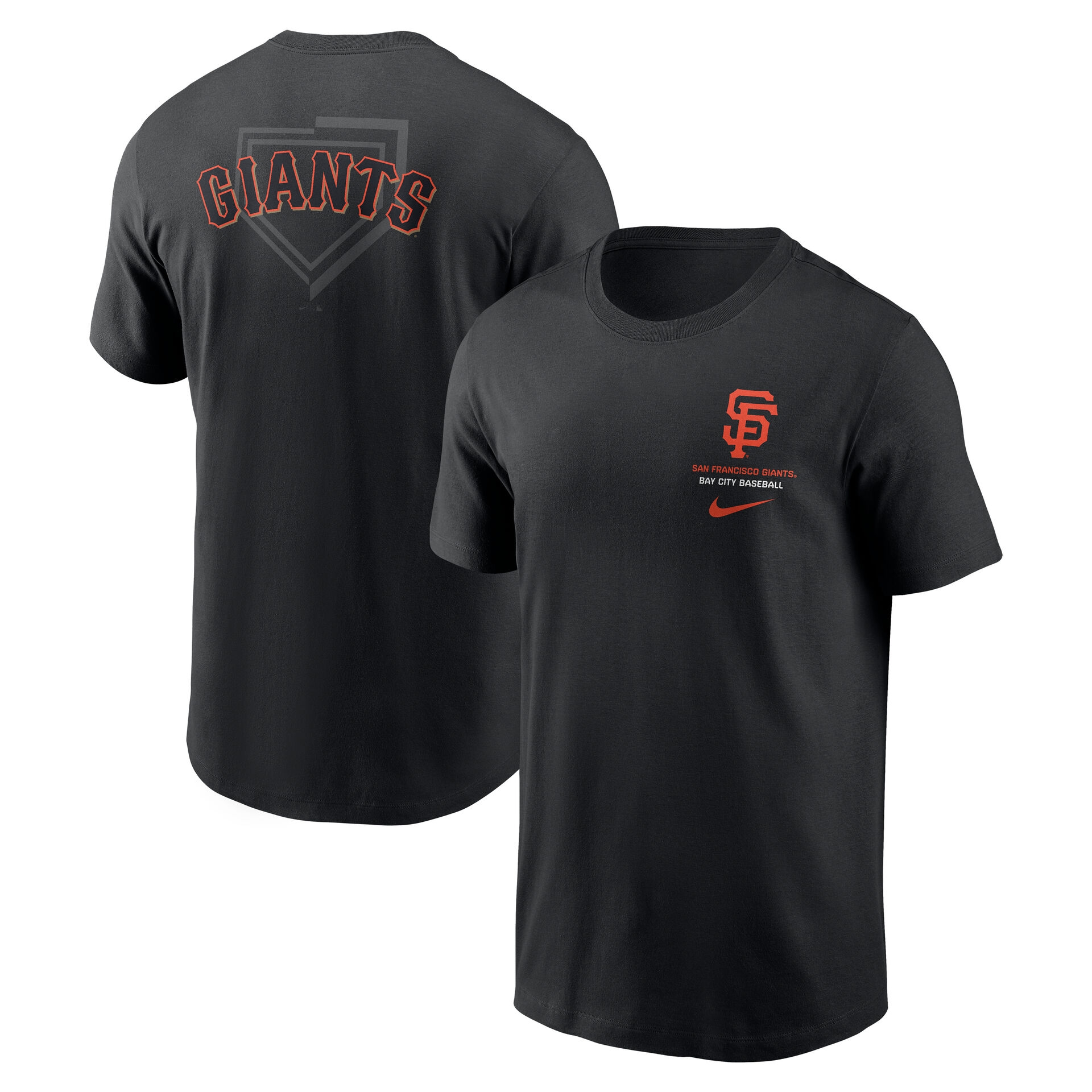 San Francisco Giants Primetime 2-Hit T-Shirt Schwarz