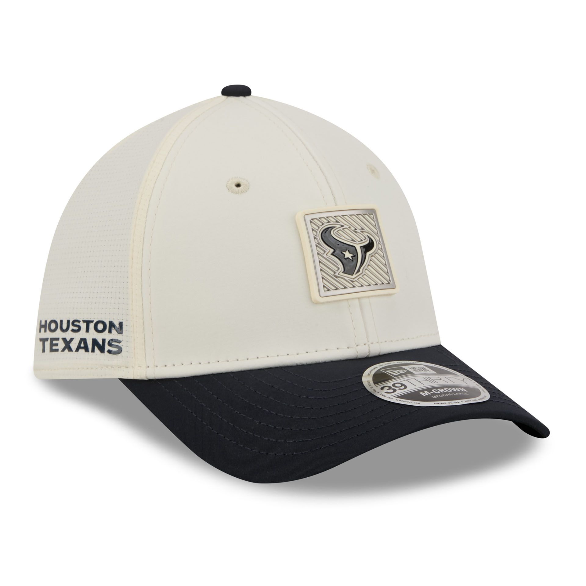 Houston Texans 2026 NFL Training Camp 39THIRTY Flex Cap Cream/Navy