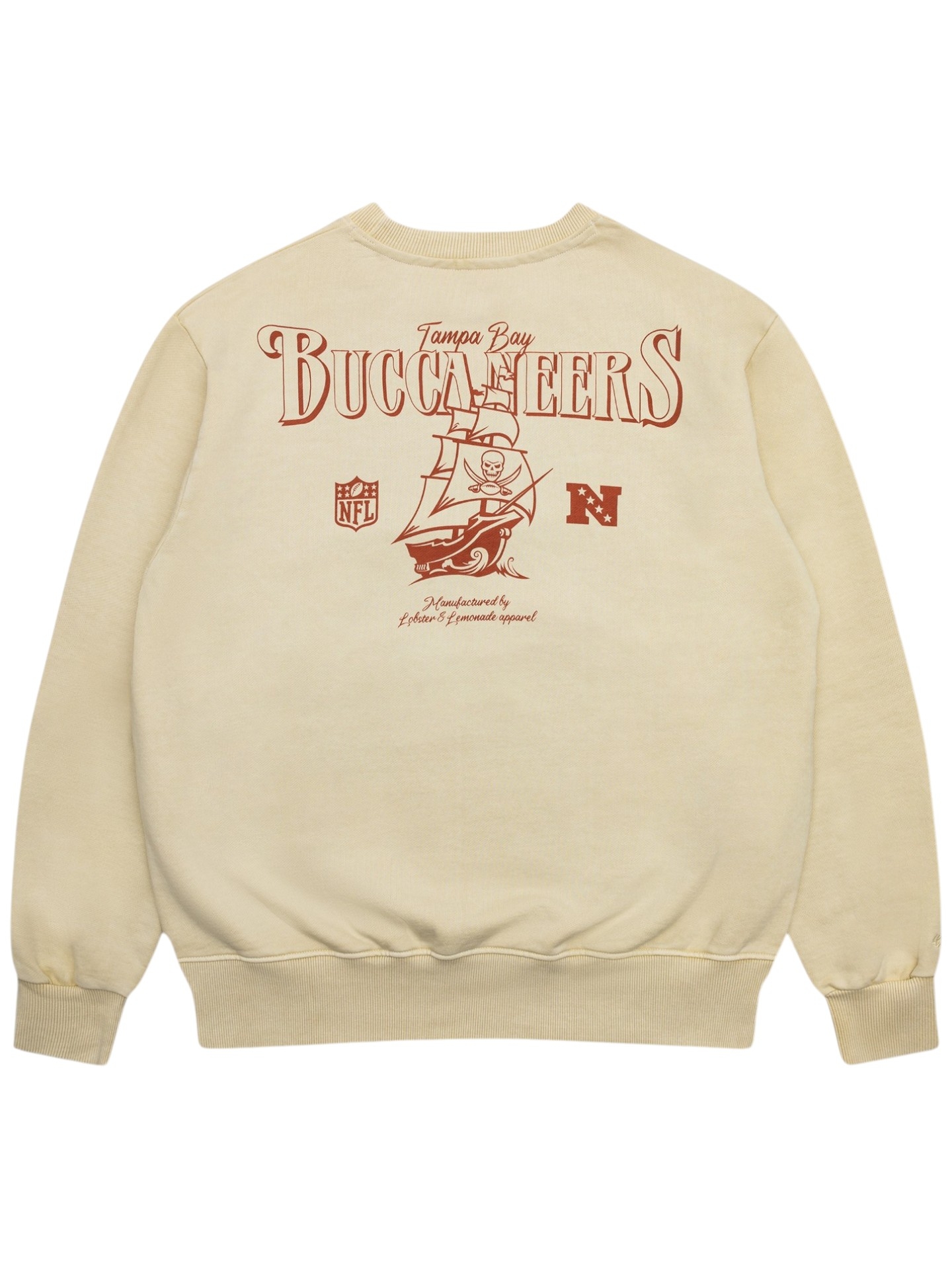 Tampa Bay Buccaneers L&L '96 Classics NFL Crewneck Sweater Cream