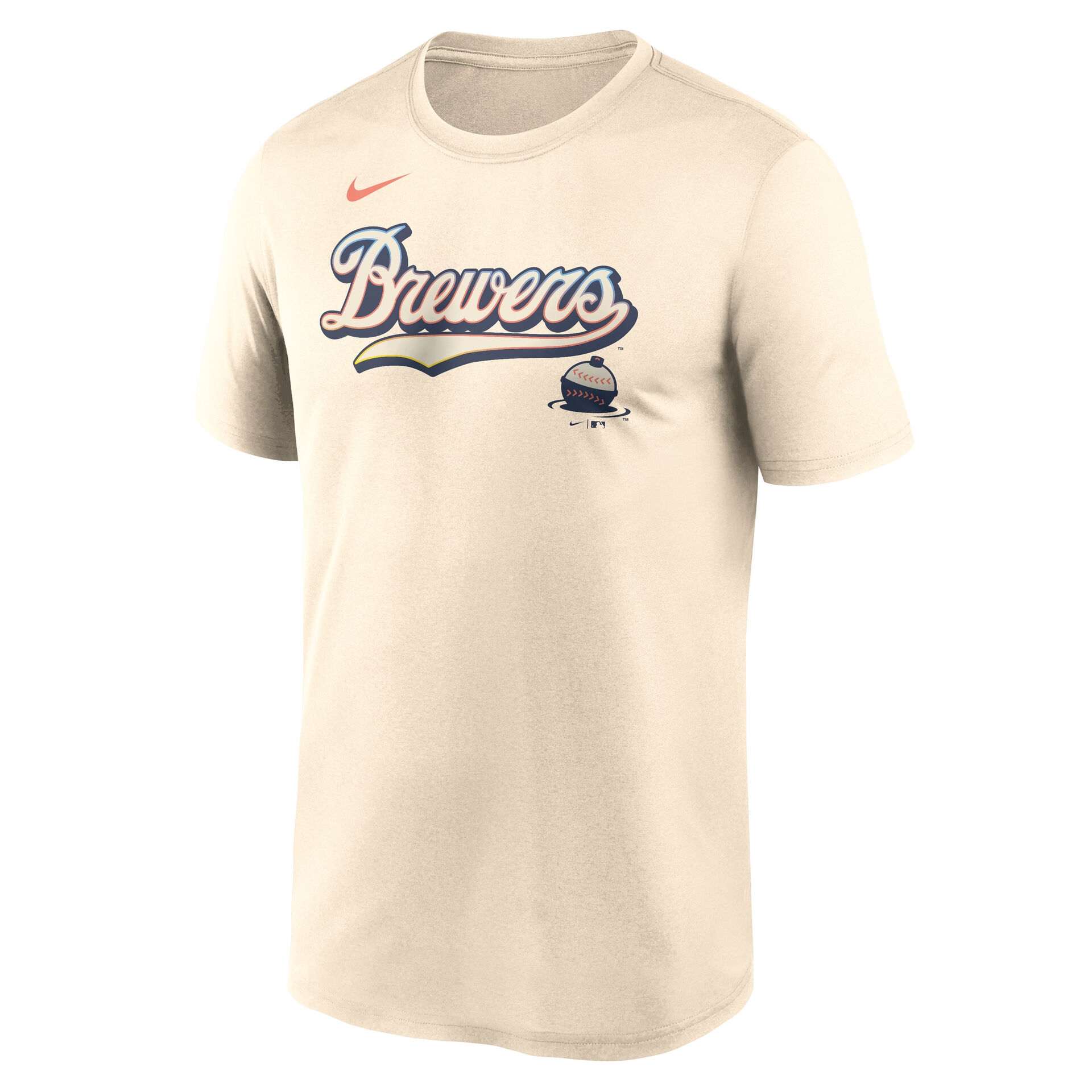 Milwaukee Brewers City Connect Legend MLB T-Shirt Natural