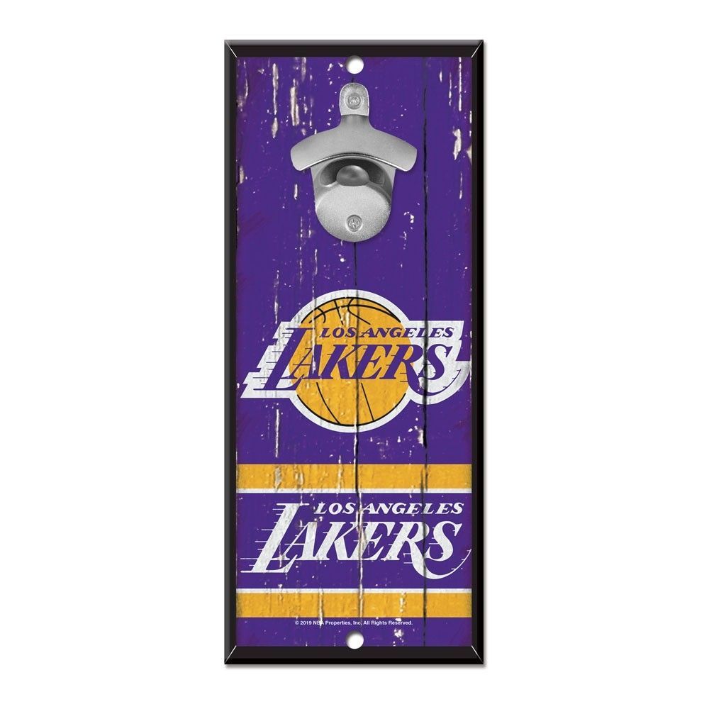 Los Angeles Lakers NBA Schild mit Flaschenöffner