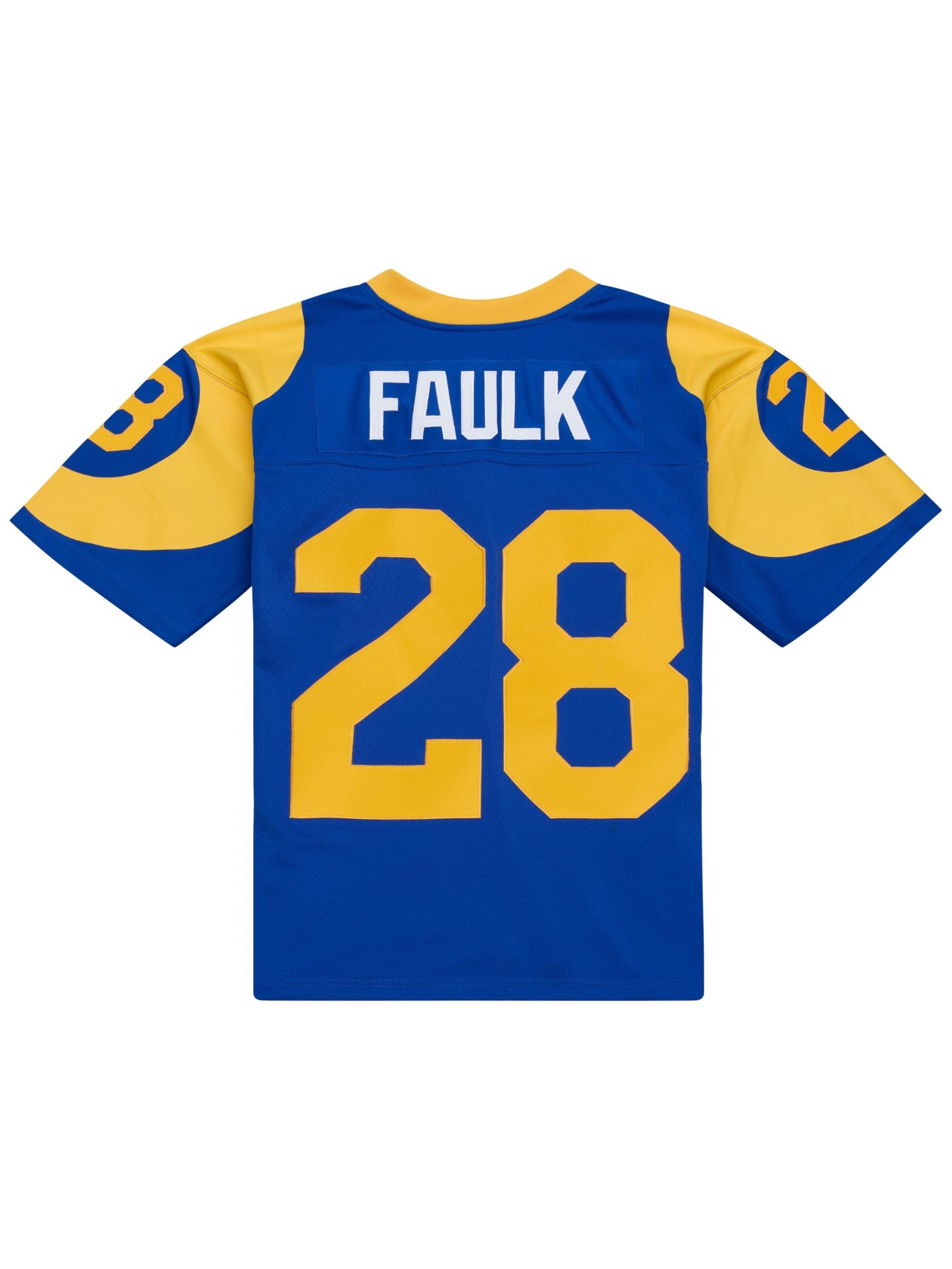 Marshall Faulk #28 St. Louis Rams 1999 Legacy Throwback NFL Trikot Blau