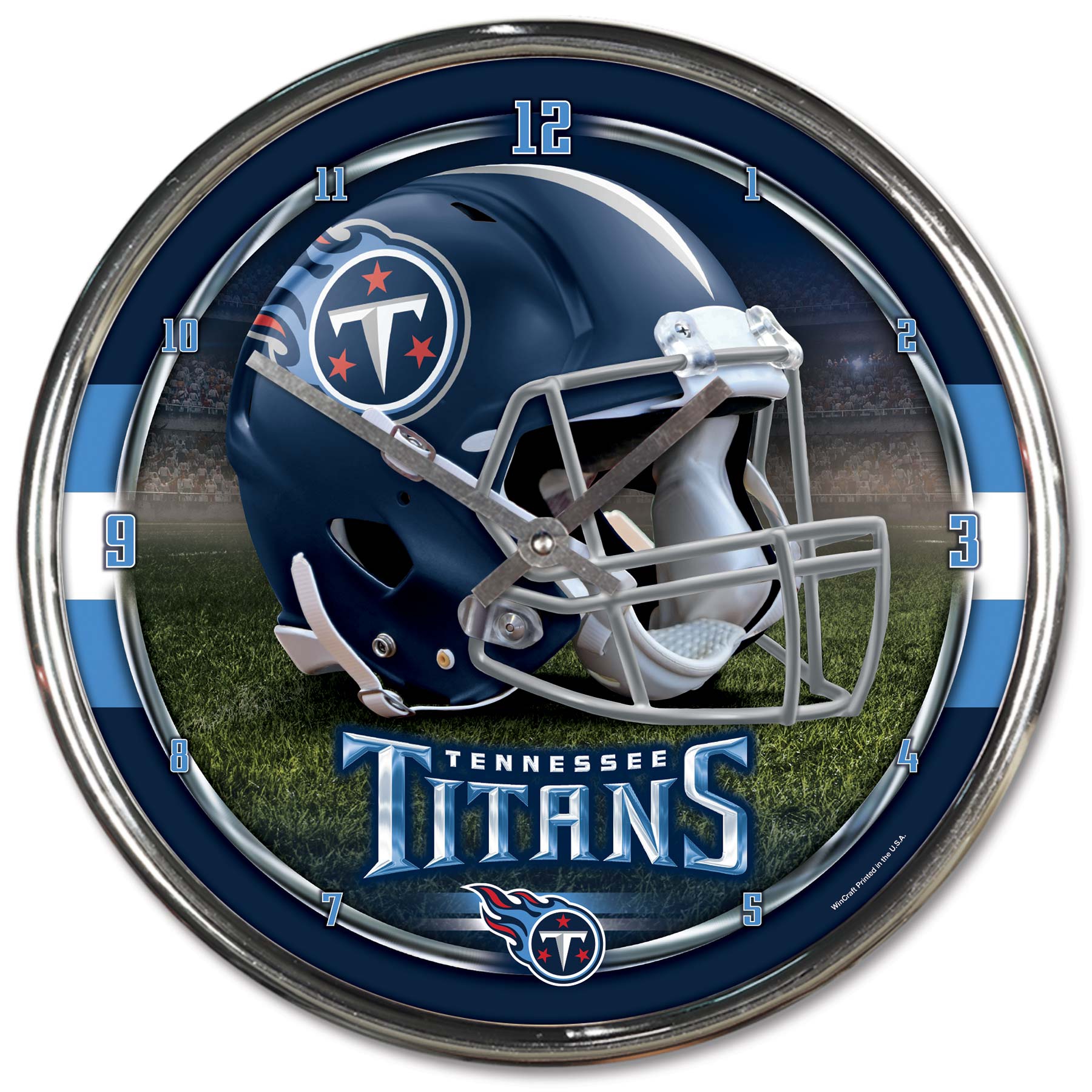 Tennessee Titans WinCraft Chrome NFL Wanduhr