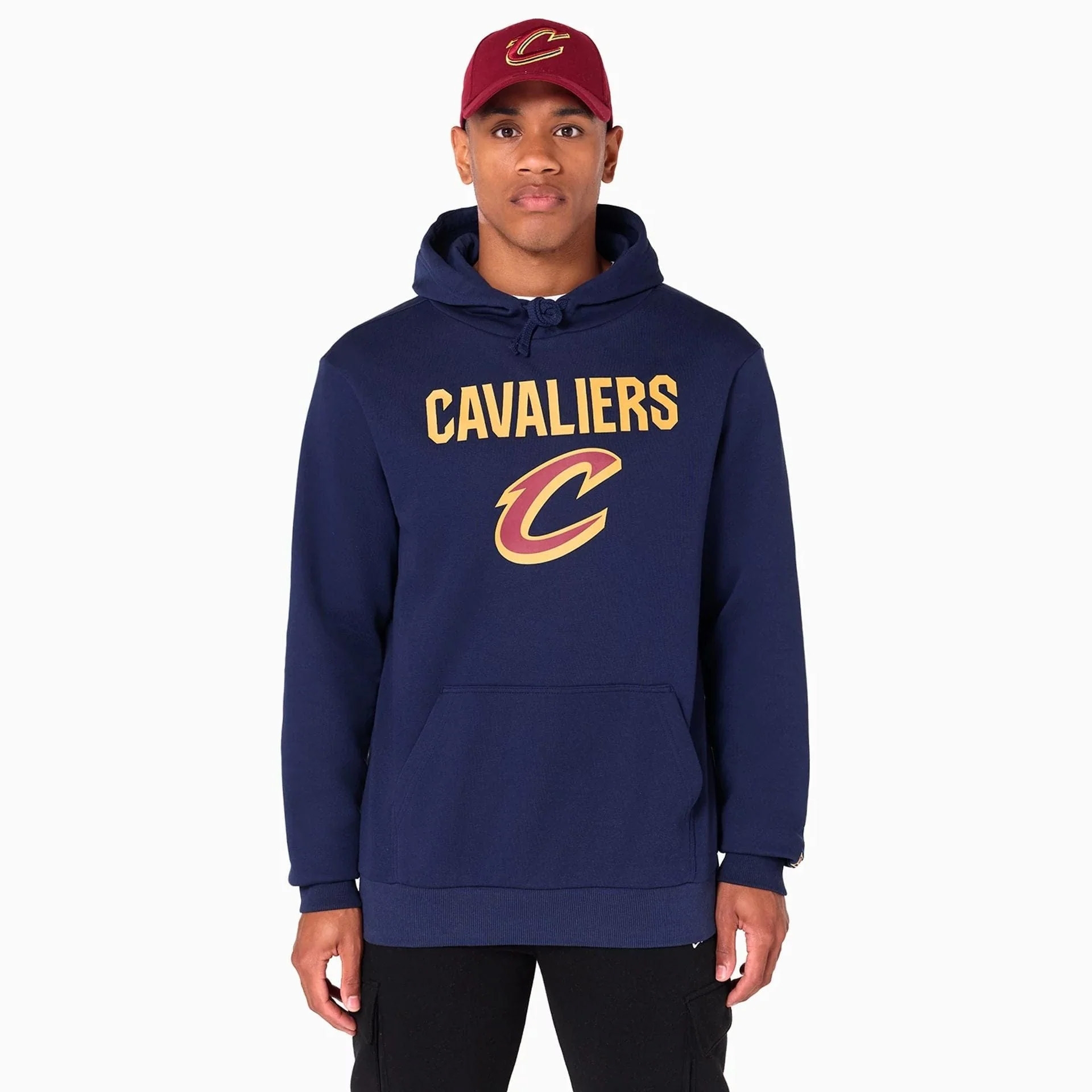 Cleveland Cavaliers Team Logo Hoodie NBA Sweatshirt Navy