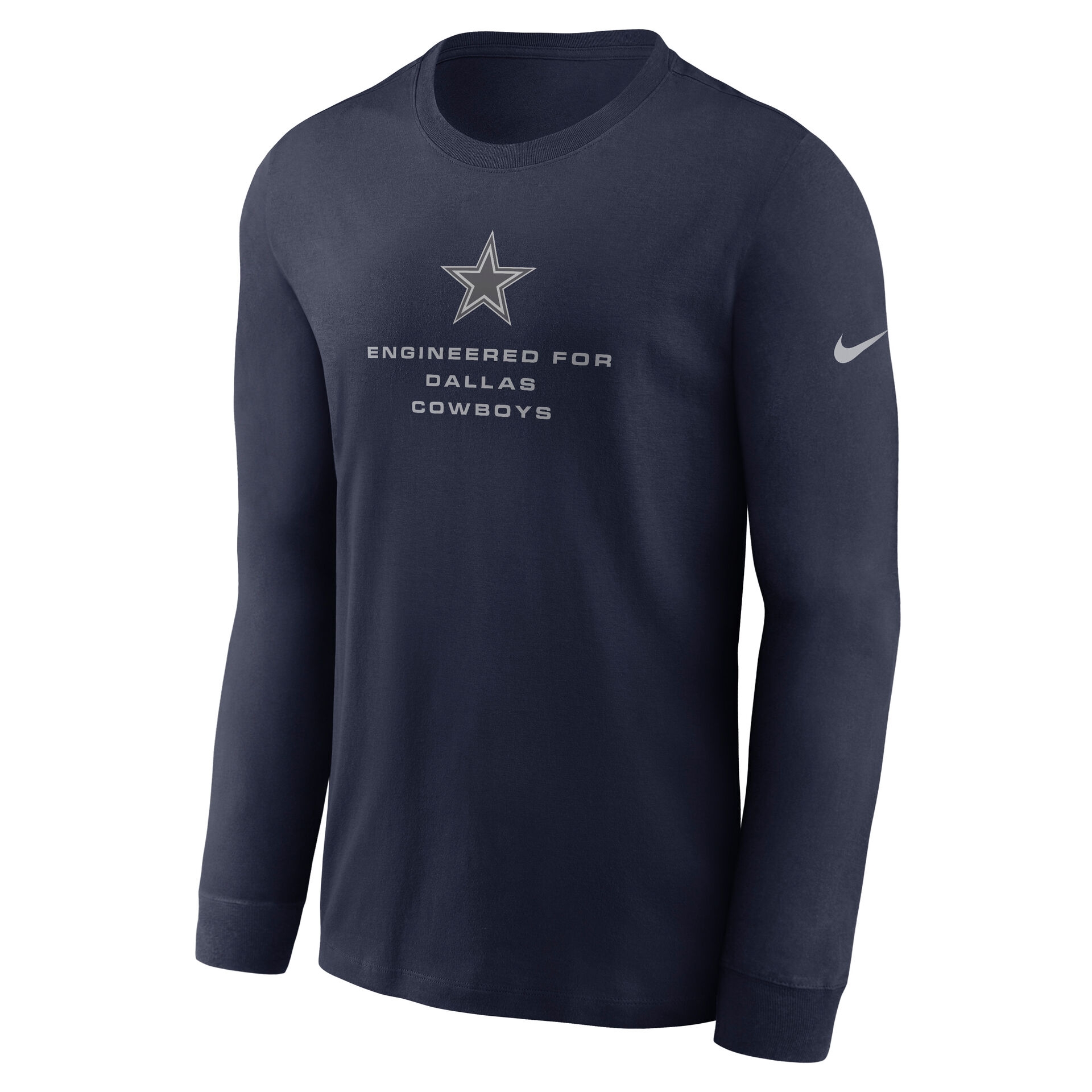 Dallas Cowboys 2026 NFL Sideline Bold Arch Dri-Fit Long Sleeve T-Shirt Navy