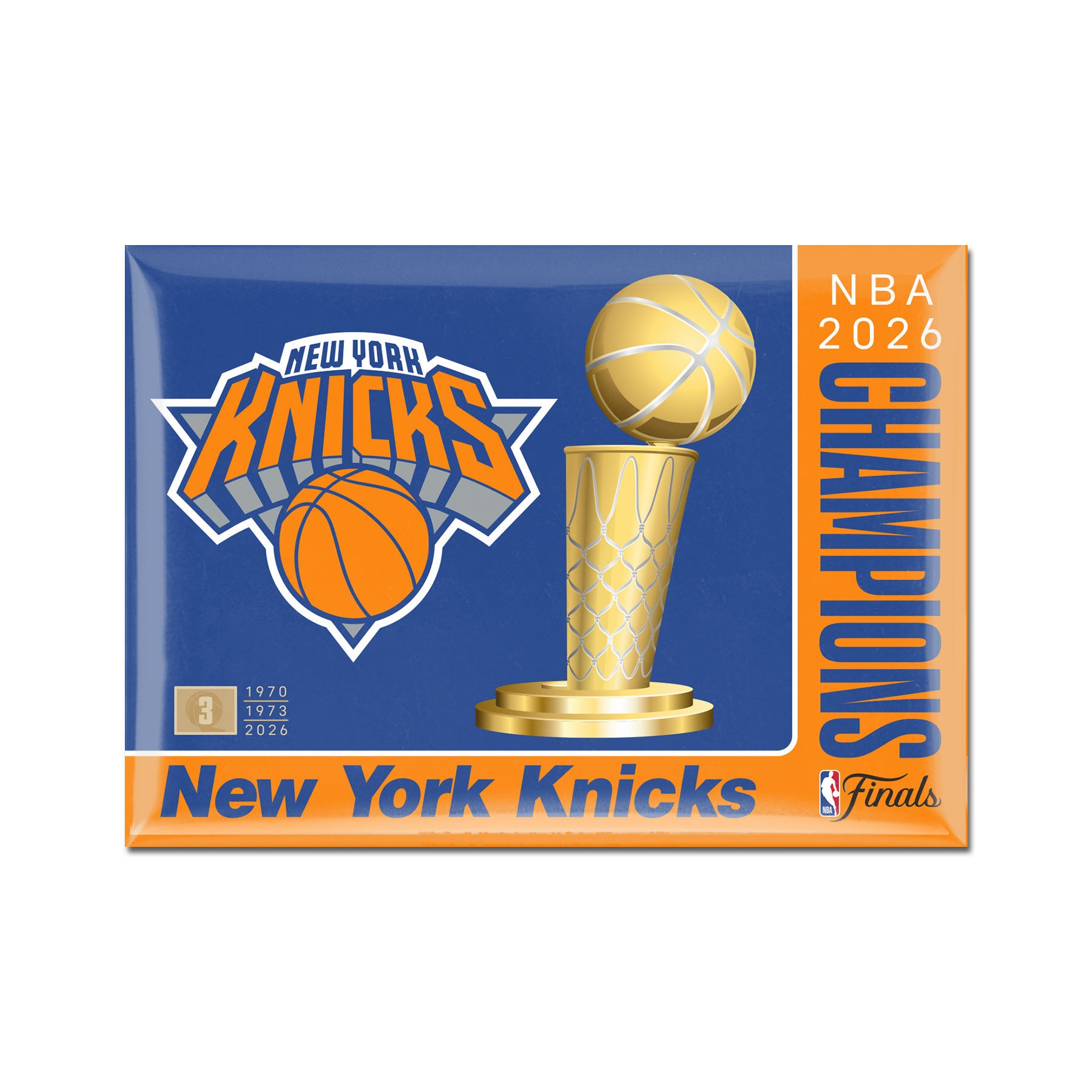 New York Knicks 2026 NBA Champions Fridge Magnet