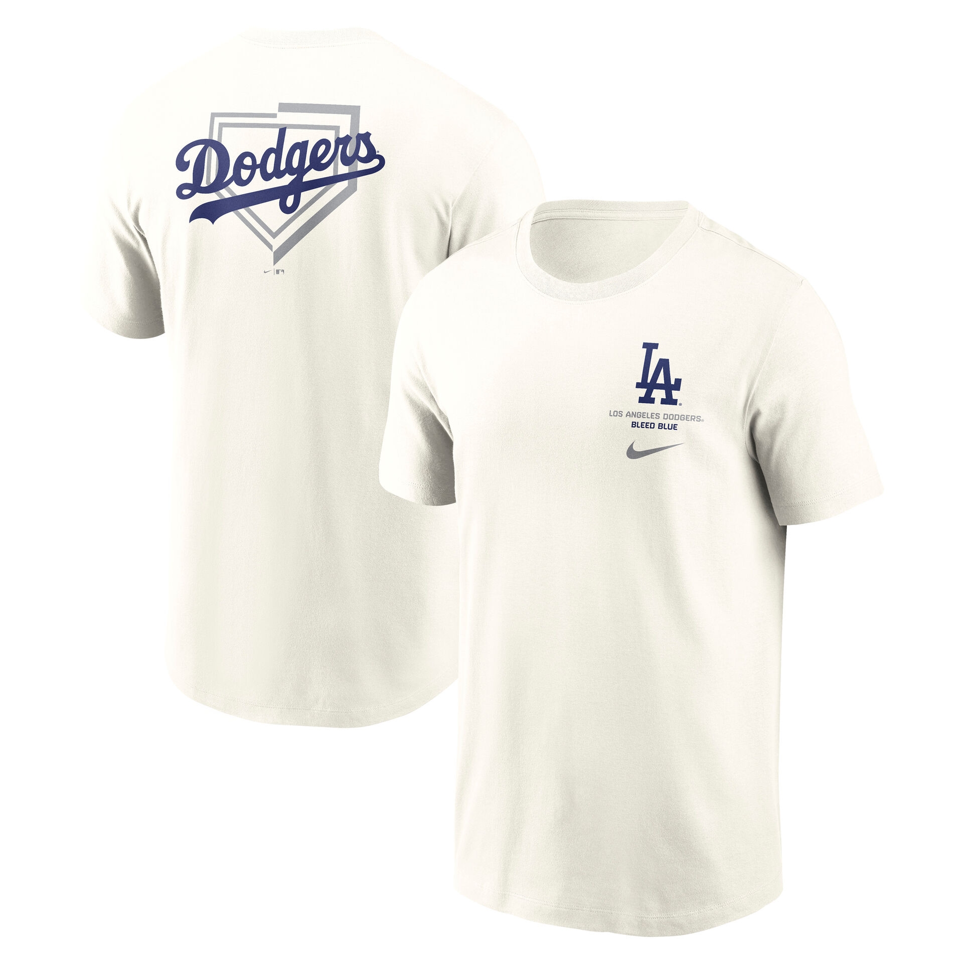 Los Angeles Dodgers Primetime 2-Hit T-Shirt Cream