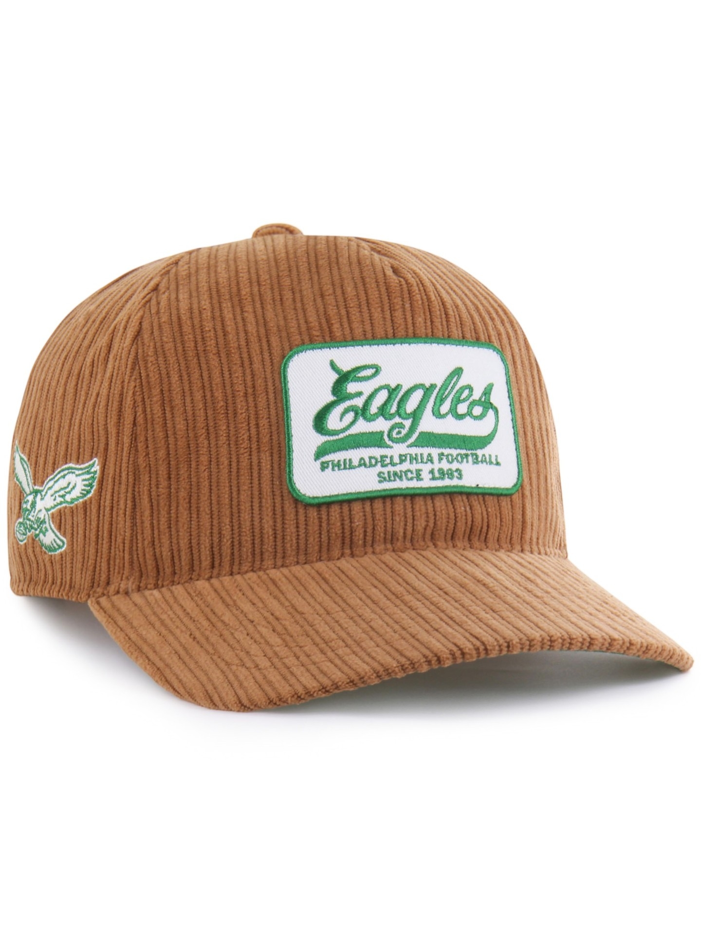 Philadelphia Eagles '47 Cord Patch Hitch RF Snapback NFL Cap Braun