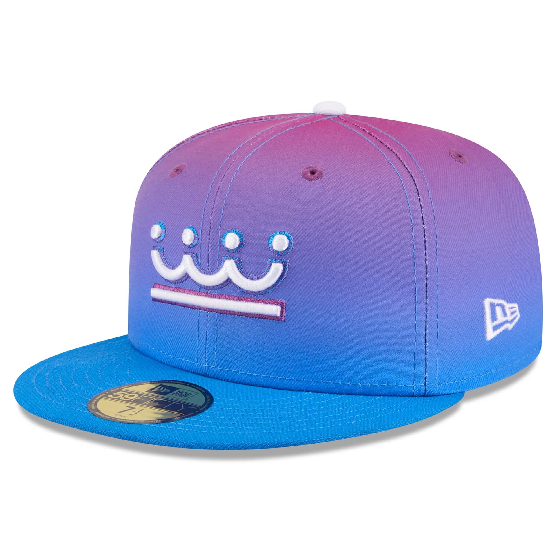 Kansas City Royals MLB Authentic City Connect 59FIFTY Fitted Cap Lila
