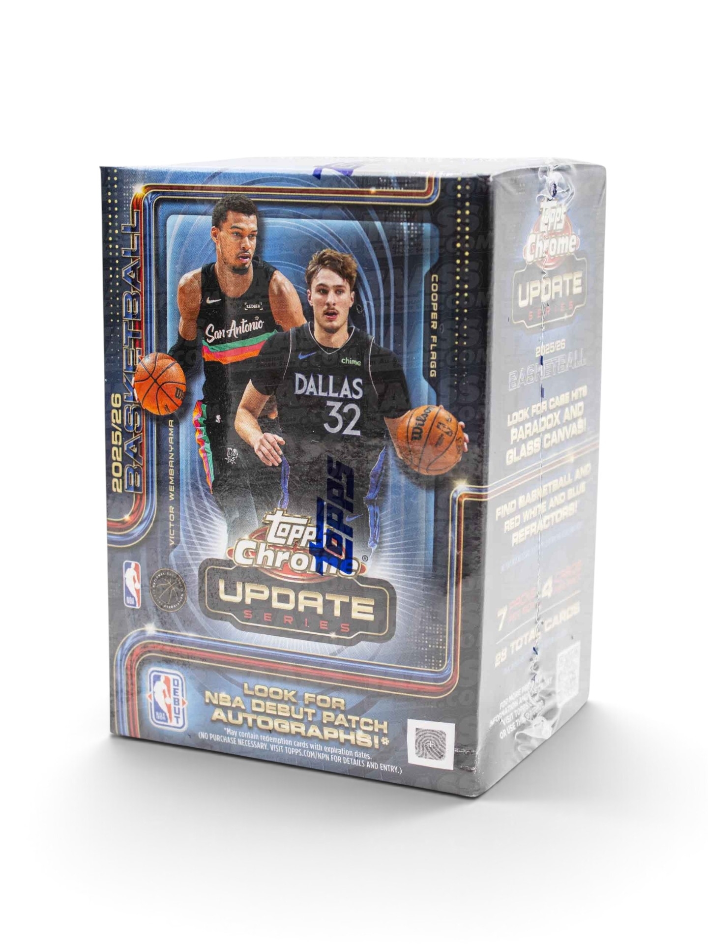 2025/26 Topps Chrome NBA Update Series Basketball Blaster Box
