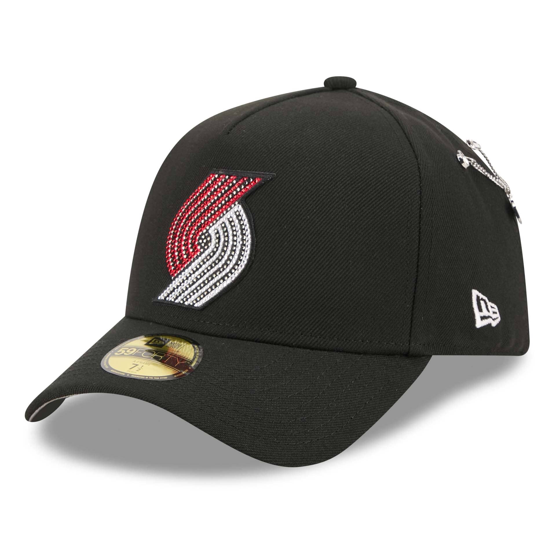 Portland Trail Blazers 2026 NBA Draft On-Stage Crystal 59FORTY A-Frame Fitted Cap Black
