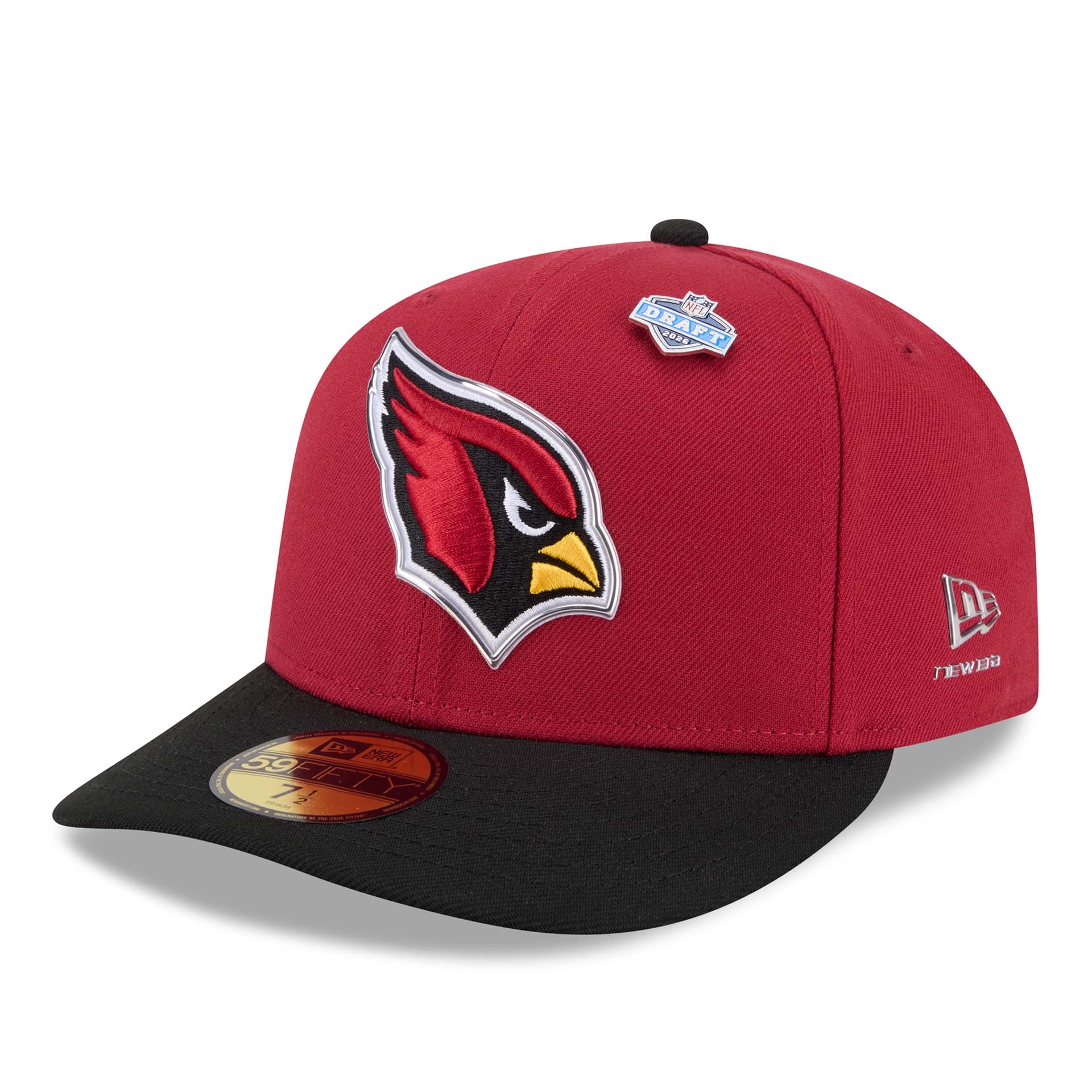 Arizona Cardinals 2026 NFL Draft Pre-Curved 59FIFTY Fitted Cap