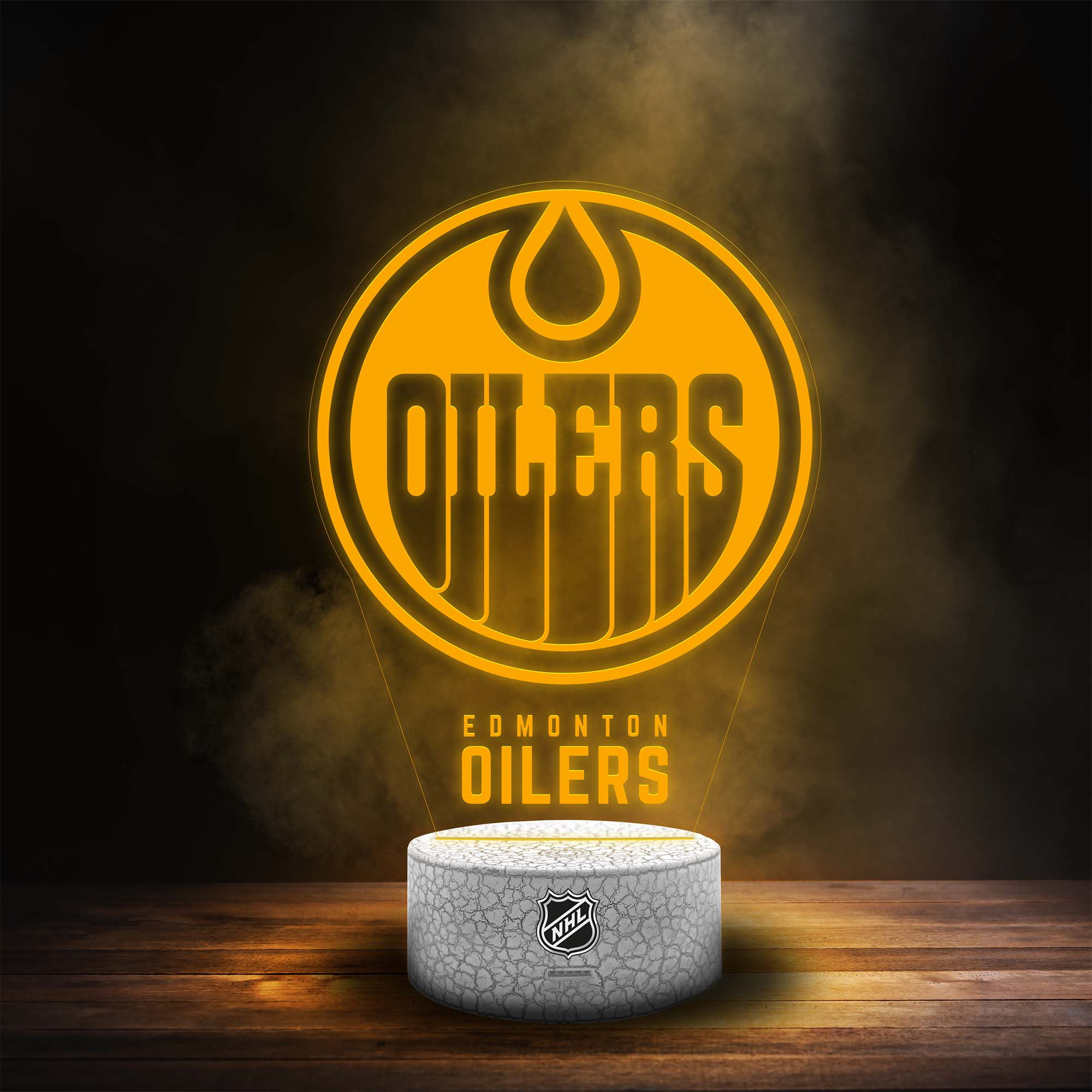 Edmonton Oilers NHL Team Logo LED-Leuchtschild