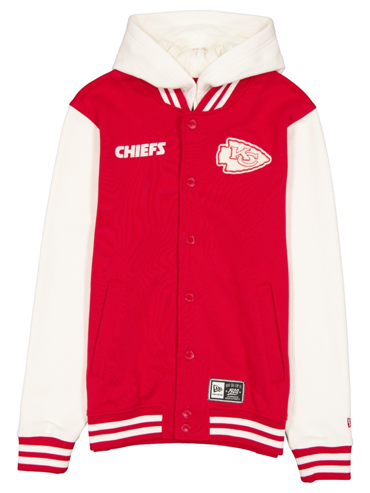 Kansas City Chiefs Letterman Hooded NFL Jacket Red