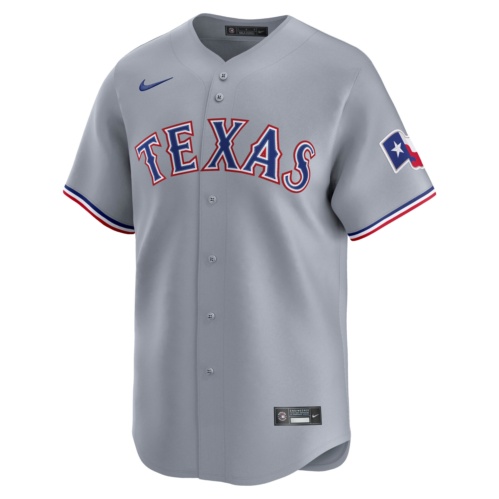 Texas Rangers Road Limited MLB Trikot Grau