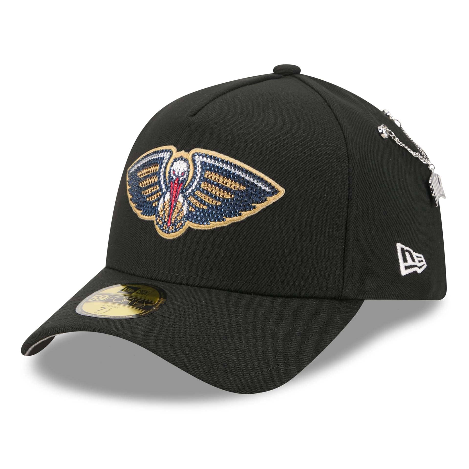 New Orleans Pelicans 2026 NBA Draft On-Stage Crystal 59FORTY A-Frame Fitted Cap Black