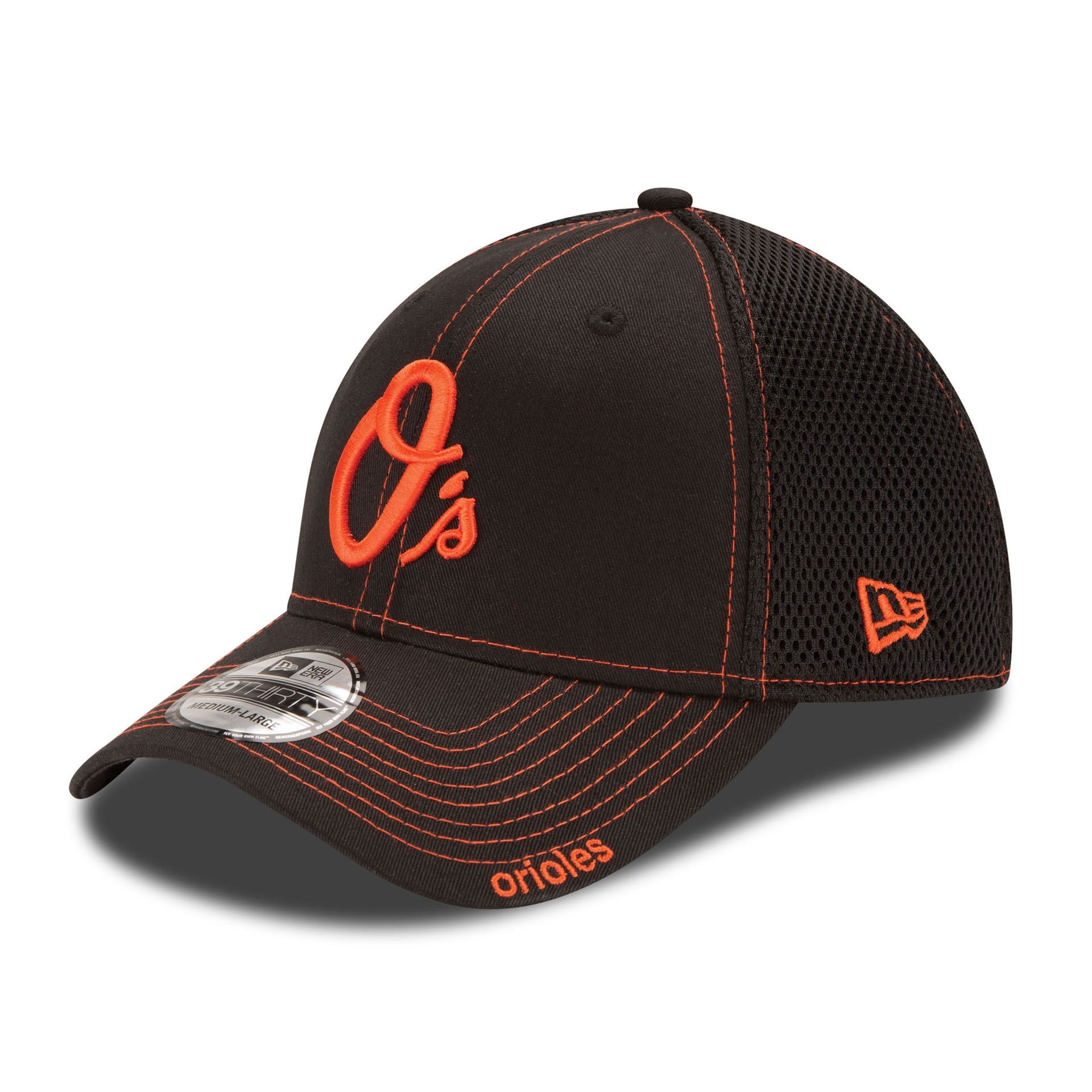 Baltimore Orioles Team Neo New Era 39THIRTY MLB Cap Schwarz